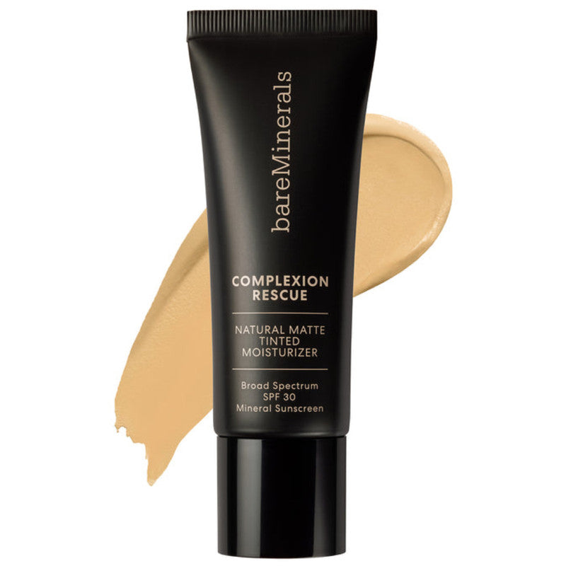 Bare Minerals Complexion Rescue Natural Matte Tinted Moisturizer with SPF 30 - Oil-Free Hydrating Face Makeup for Daily Wear & Sun Protection