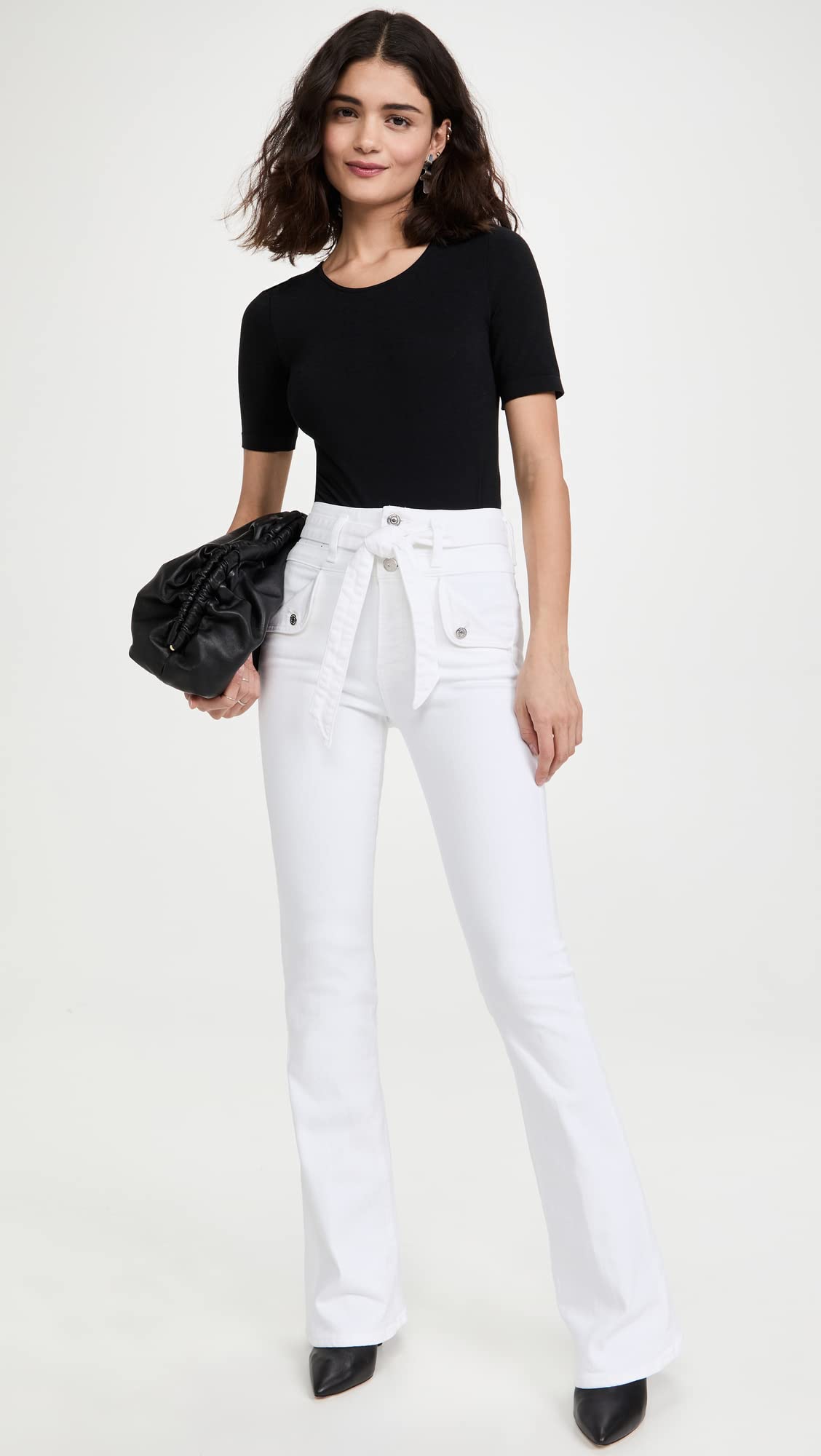 Women's Giselle Skinny Flare Jeans - High Waisted Stretch Denim Pants for Casual & Office Wear | Perfect for Work, Date Night & Everyday Outfits