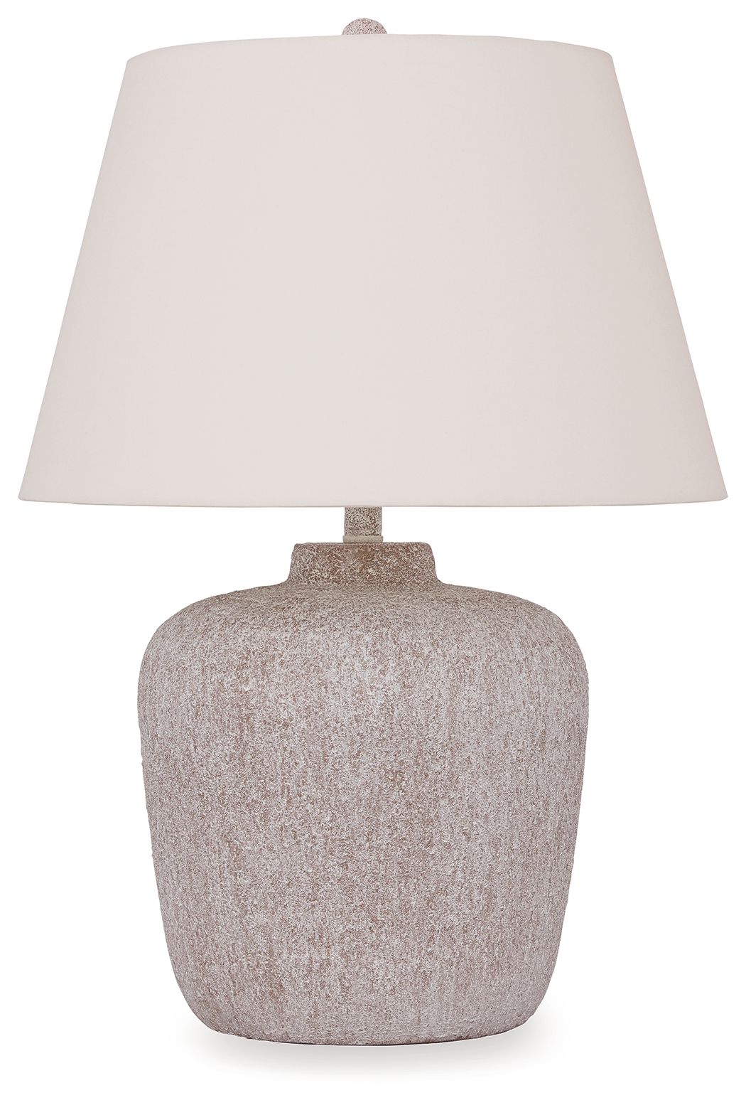 Vintage Distressed Cream Metal Table Lamp - Industrial Farmhouse Style for Living Room, Bedroom & Office Decor