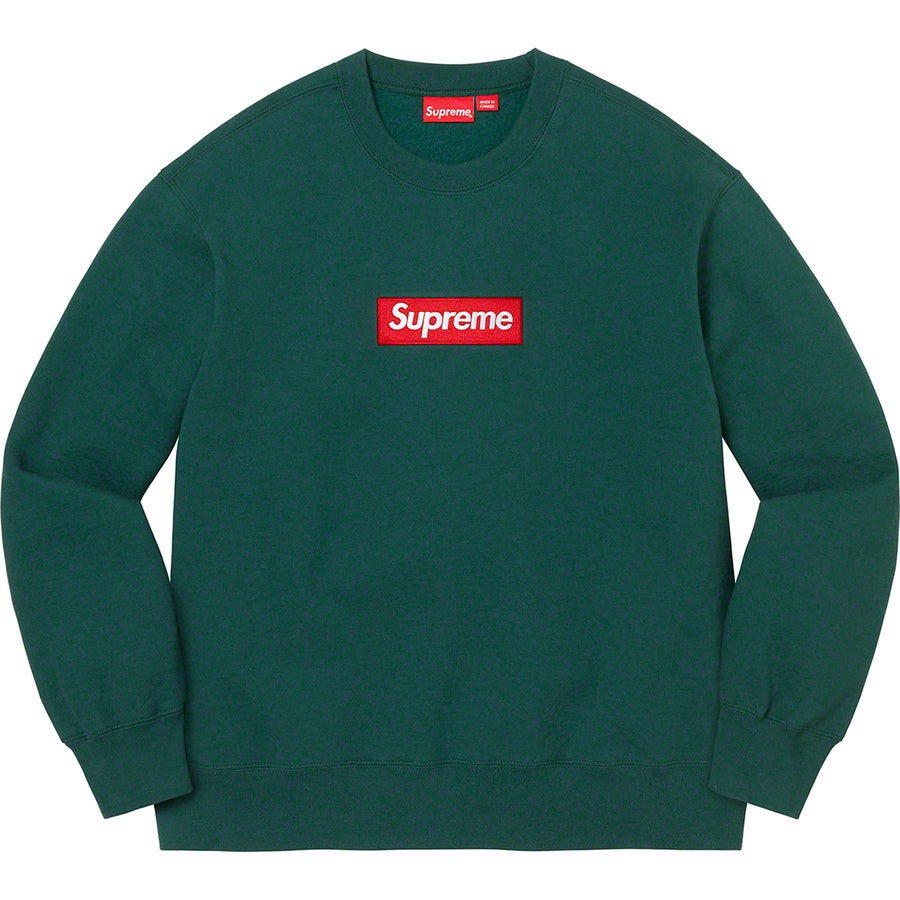 Supreme 22FW Box Logo Crewneck Sweatshirt - Men's Streetwear Fashion Hoodie for Urban Style & Casual Wear
