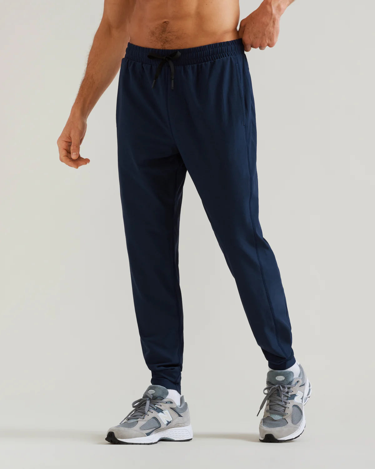 Rhone Men's Atmosphere Midweight Joggers - Comfortable Athletic Pants for Running, Gym & Lounge - Navy Blue Workout Sweatpants