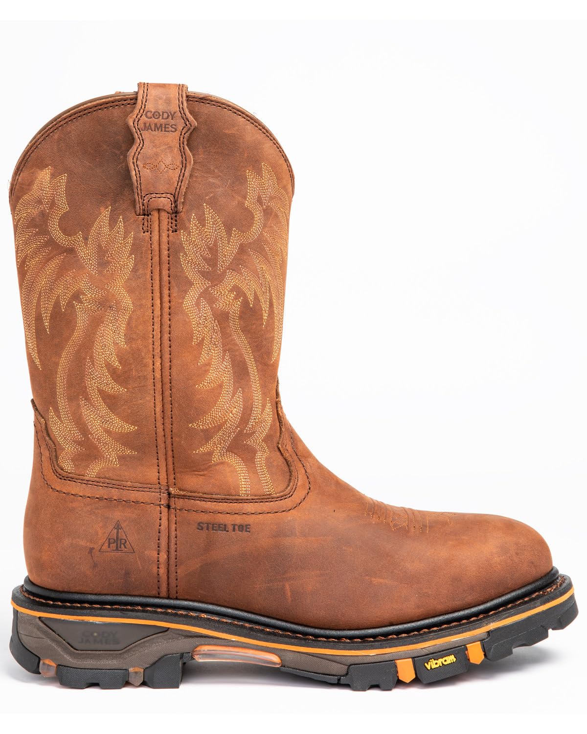 Cody James Men's Waterproof Steel Toe Western Work Boots - Durable Safety Boots for Construction, Ranch & Outdoor Work | DRP-0-B
