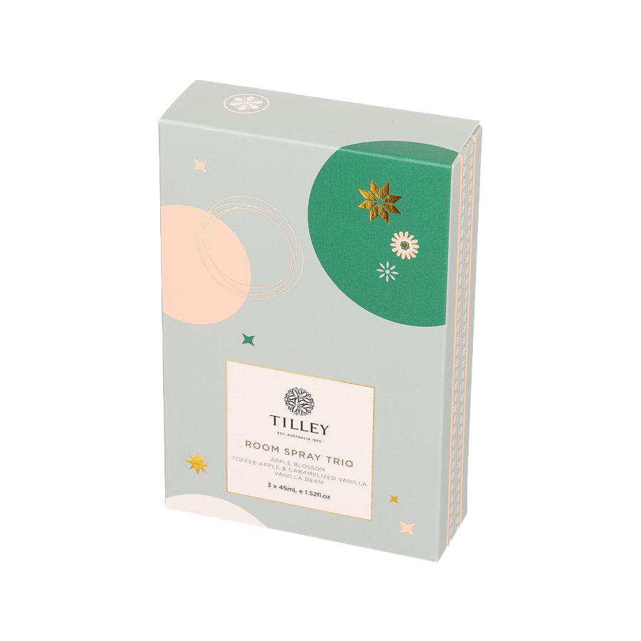 Tilley Room Spray Trio Gift Set - 3 x 45mL (135g) Aromatherapy Essential Oil Diffuser for Home, Office & Spa Relaxation
