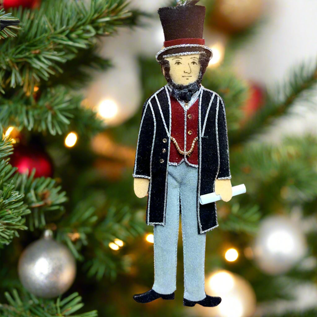 Abraham Lincoln Christmas Ornament - Patriotic Holiday Decor for Tree, Home, and Office | Perfect Gift for History Lovers