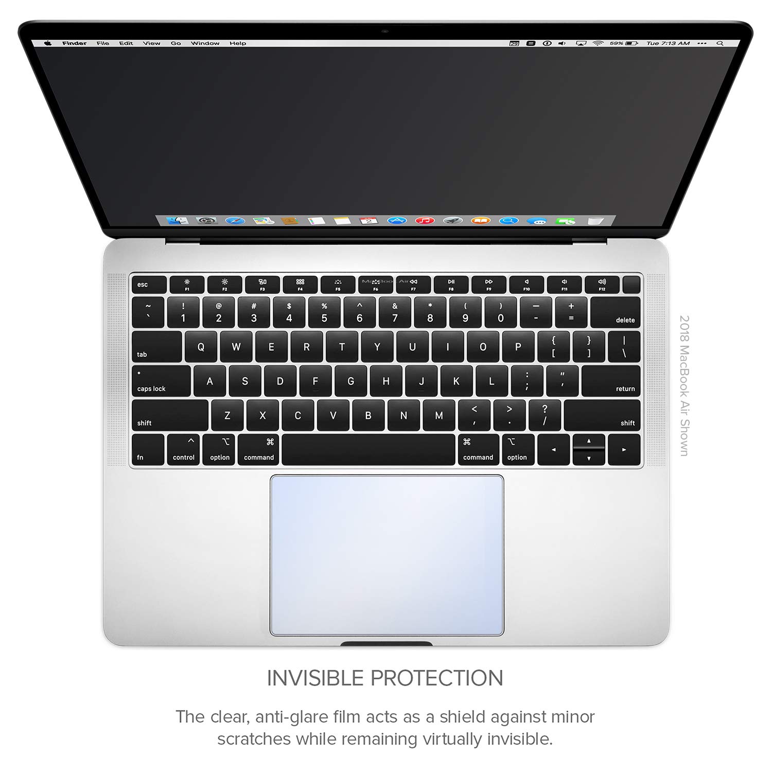 Matte Clear GhostCover Touch Premium Trackpad Protector for MacBook Pro 13