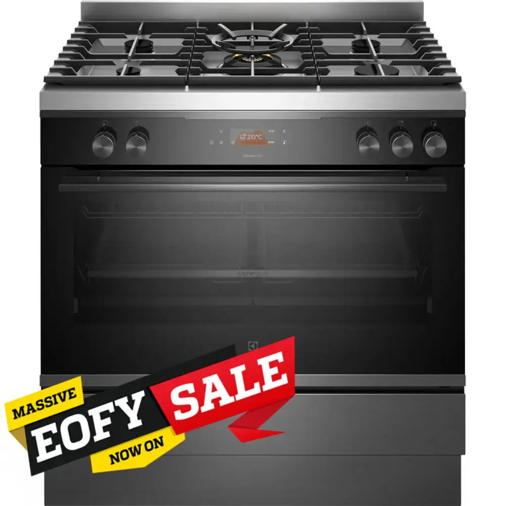 Electrolux EFEP916DSE 90cm Freestanding Electric Oven with Gas Cooktop - Pyrolytic Self-Cleaning, UltimateTaste 900 Series - Perfect for Home Kitchens & Professional Cooking