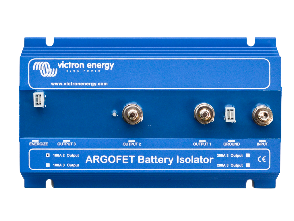 Argo FET Battery Isolator 1002 - 100A Dual Battery Charging System for RVs, Boats & Off-Grid Power - Marine & Automotive Battery Management Solution