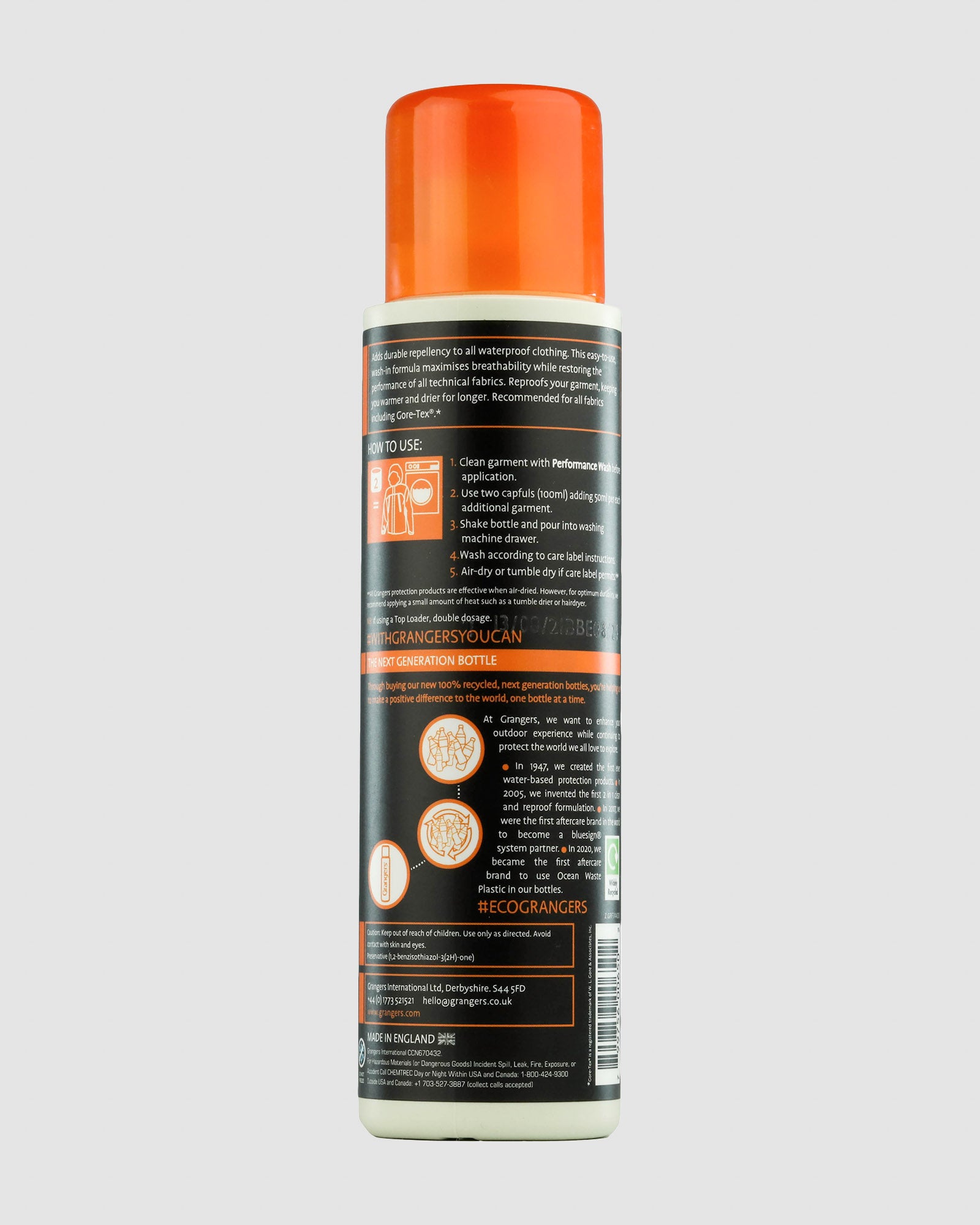 Grangers Clothing Repel Spray - Waterproof & Stain-Resistant Treatment for Outdoor Gear & Apparel - Perfect for Hiking, Camping & Travel