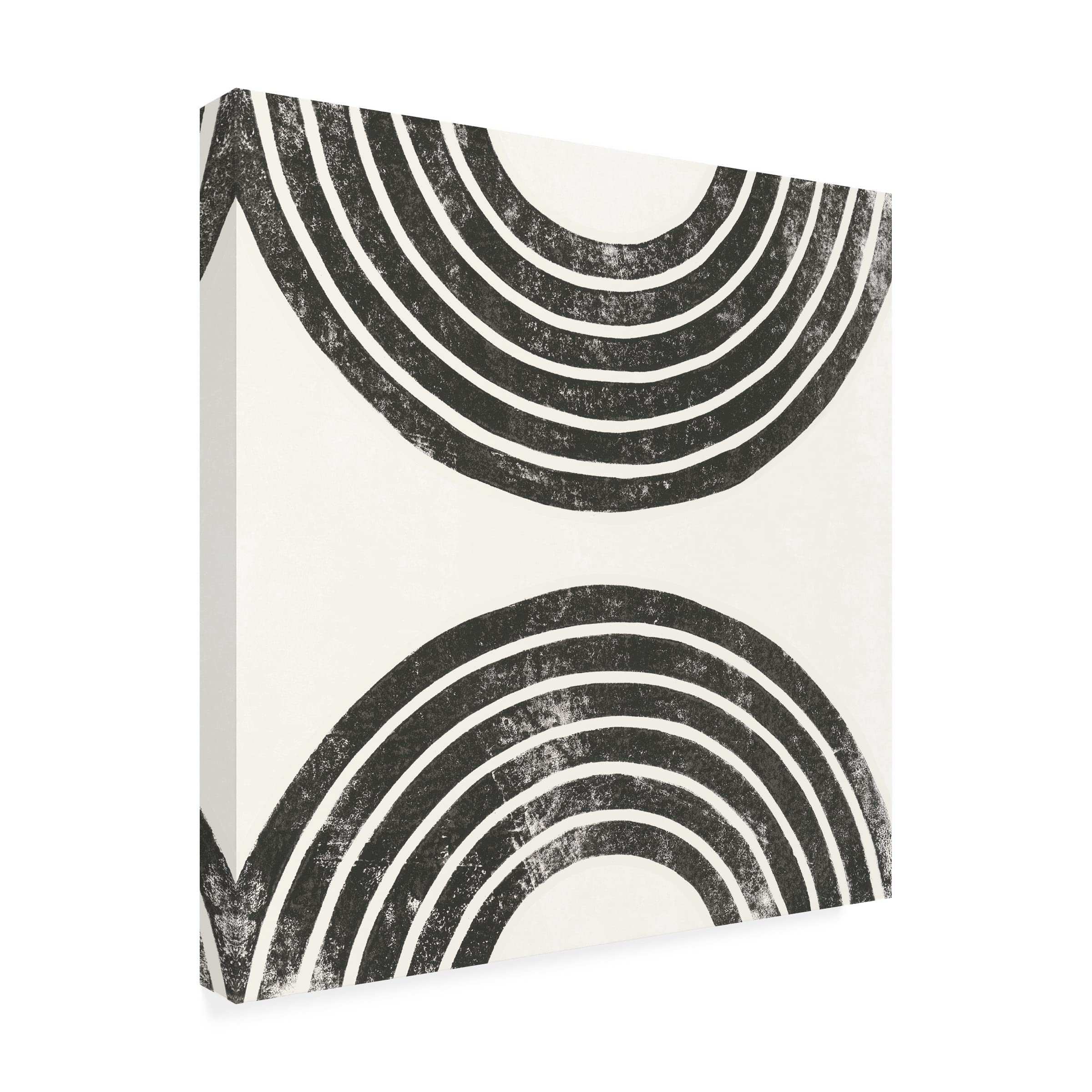 Trademark Fine Art 'Over the Rainbow BW I' Canvas Wall Art Print by Moira Hershey - Modern Black & White Landscape Photography for Living Room, Bedroom & Office Decor