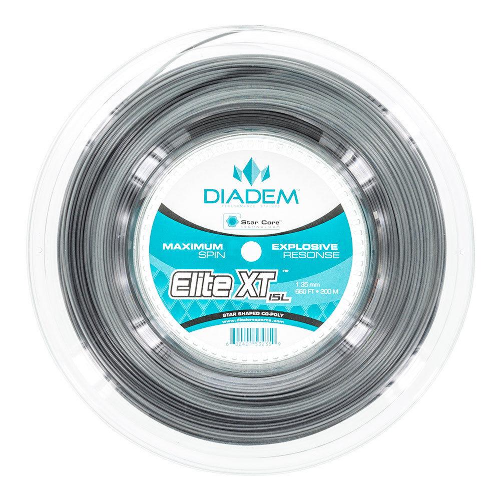 Elite XT Professional Tennis String Reel - Black | High-Performance Tennis String for Racquet Restringing | Perfect for Competitive Players & Club Tennis