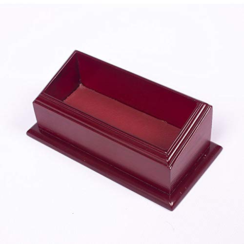 Premium 8-Piece Leather & Wood Desk Set with Double Tray, Desk Organizer & Personalized Desk Mat - Claret Red | Luxury Office Organization for Executives & Home Offices