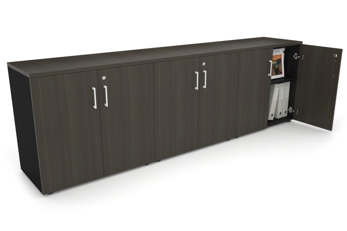 Small Storage Cabinet for Uniforms - 2400W x 750H x 450D - Compact Closet Organizer for Home, Office, or Retail Use