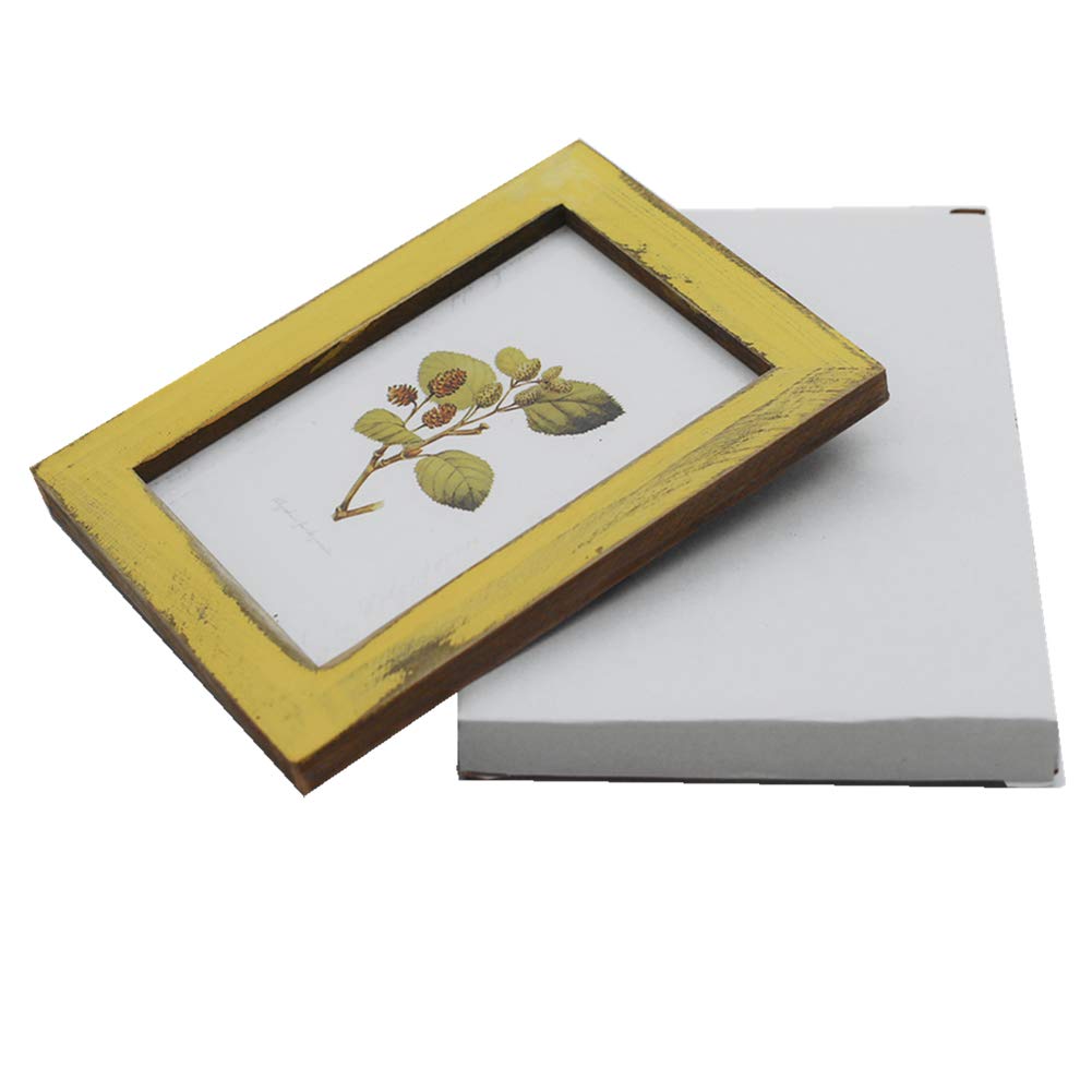 4x6 Inch Rustic Picture Frames - Farmhouse Distressed Wood Photo Frames for Tabletop or Wall Mounting - Vertical & Horizontal Display - Reclaimed Wood Home & Office Decor - Perfect for Gallery Walls, Shelves, and Desktop Displays