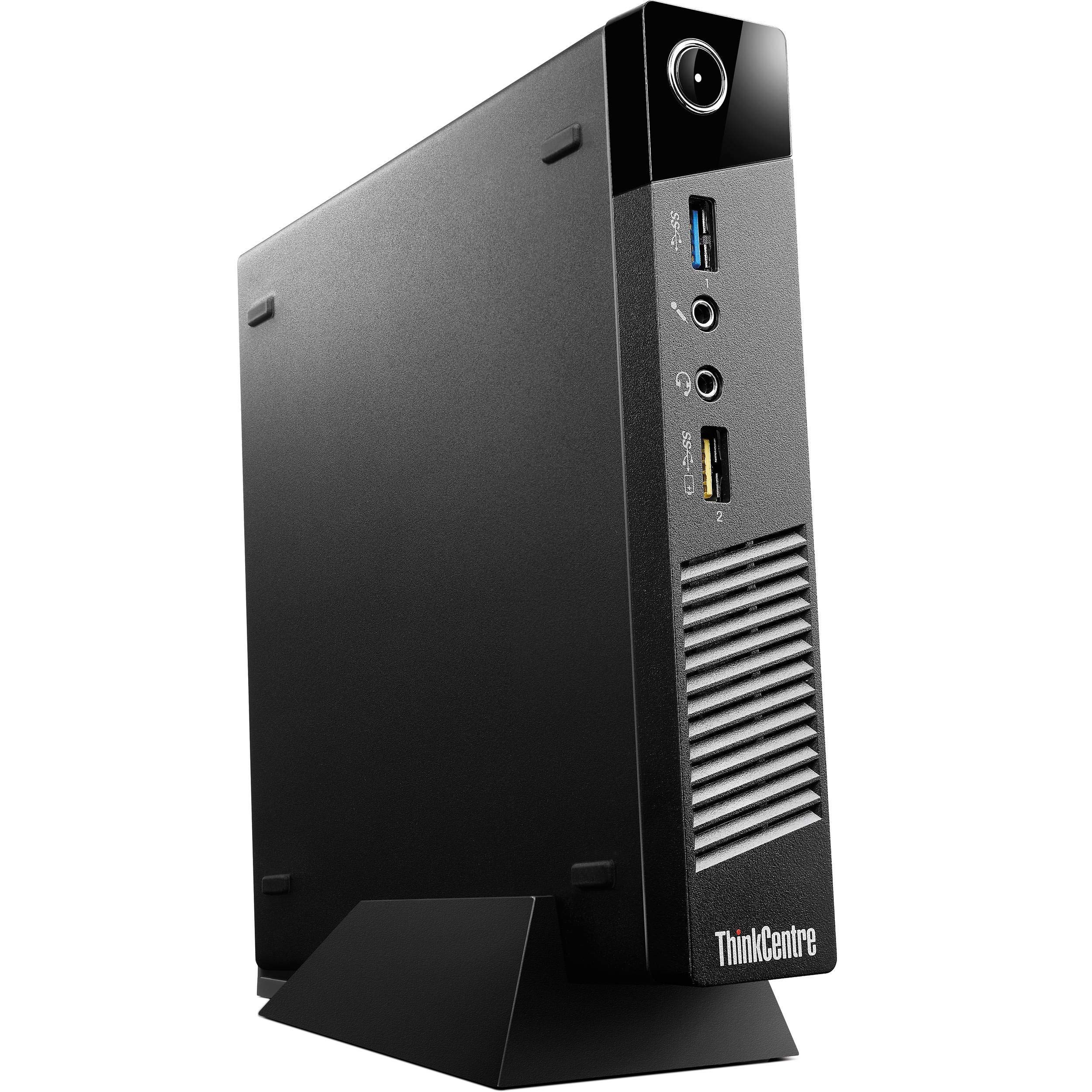Lenovo ThinkCentre M73 Tiny Desktop PC - Intel Core i5-4570T Processor, 4GB RAM, 500GB HDD, Windows 10 Pro (Renewed) | Compact Business Computer for Office, Home & Remote Work | Includes Wired Keyboard & Mouse