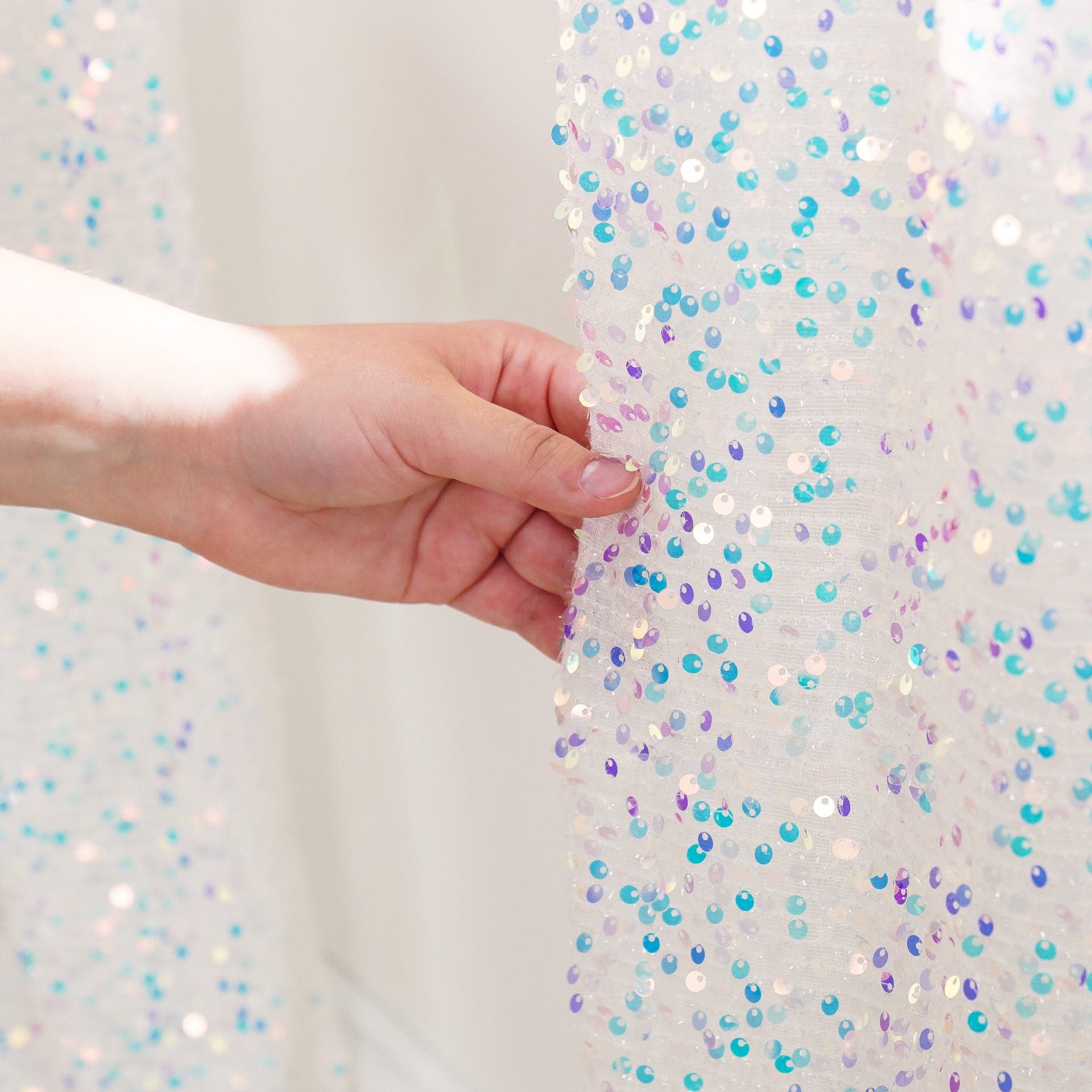 Elegant Ballgown Glam Sparkle Sequins Window Curtain Panel - Luxury Bedroom & Living Room Drapes for Wedding, Party, and Home Decor
