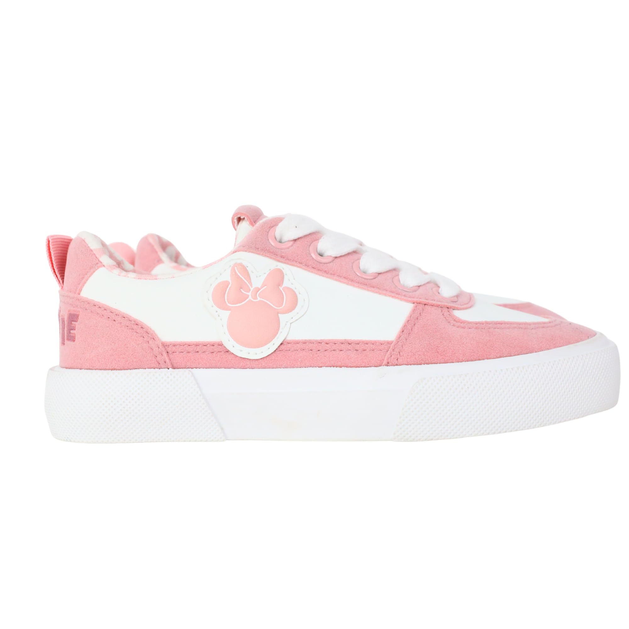 Minnie Mouse Girls Sneakers - Low Top Pull On for Play & School