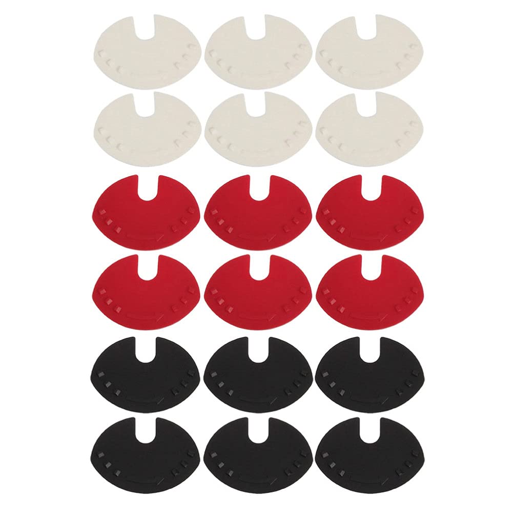 **Cabilock 18-Piece Reusable Beverage Can Lids - Soda, Beer & Juice Can Sealer Protector (Black, White, Red) - Perfect for Parties, BBQs & Outdoor Events**
