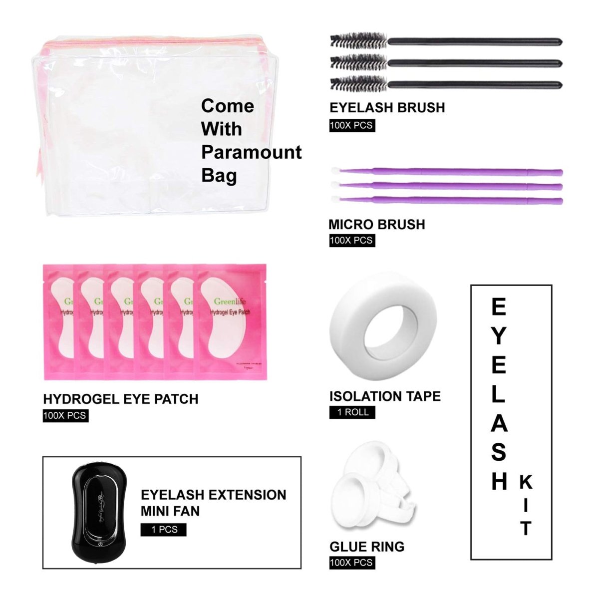 Premium Eyelash Extension Kit - Professional False Lashes, Glue & Tools for Stunning Volume & Length | Perfect for Bridal, Party & Everyday Makeup Looks