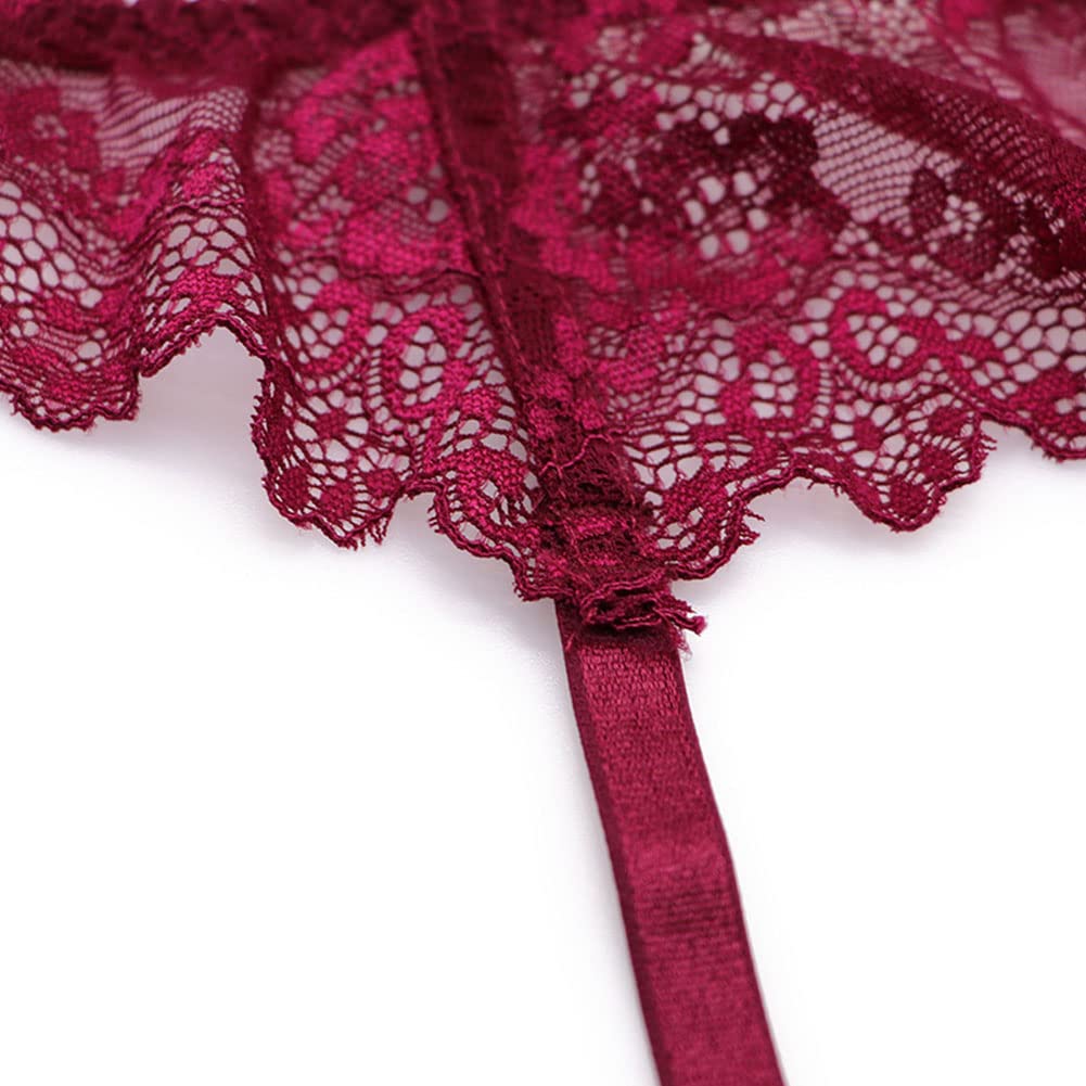 Sexy Lace Garter Belt for Women - Adjustable Thigh High Stockings Holder - Perfect for Bridal Lingerie, Boudoir Photography & Special Occasions