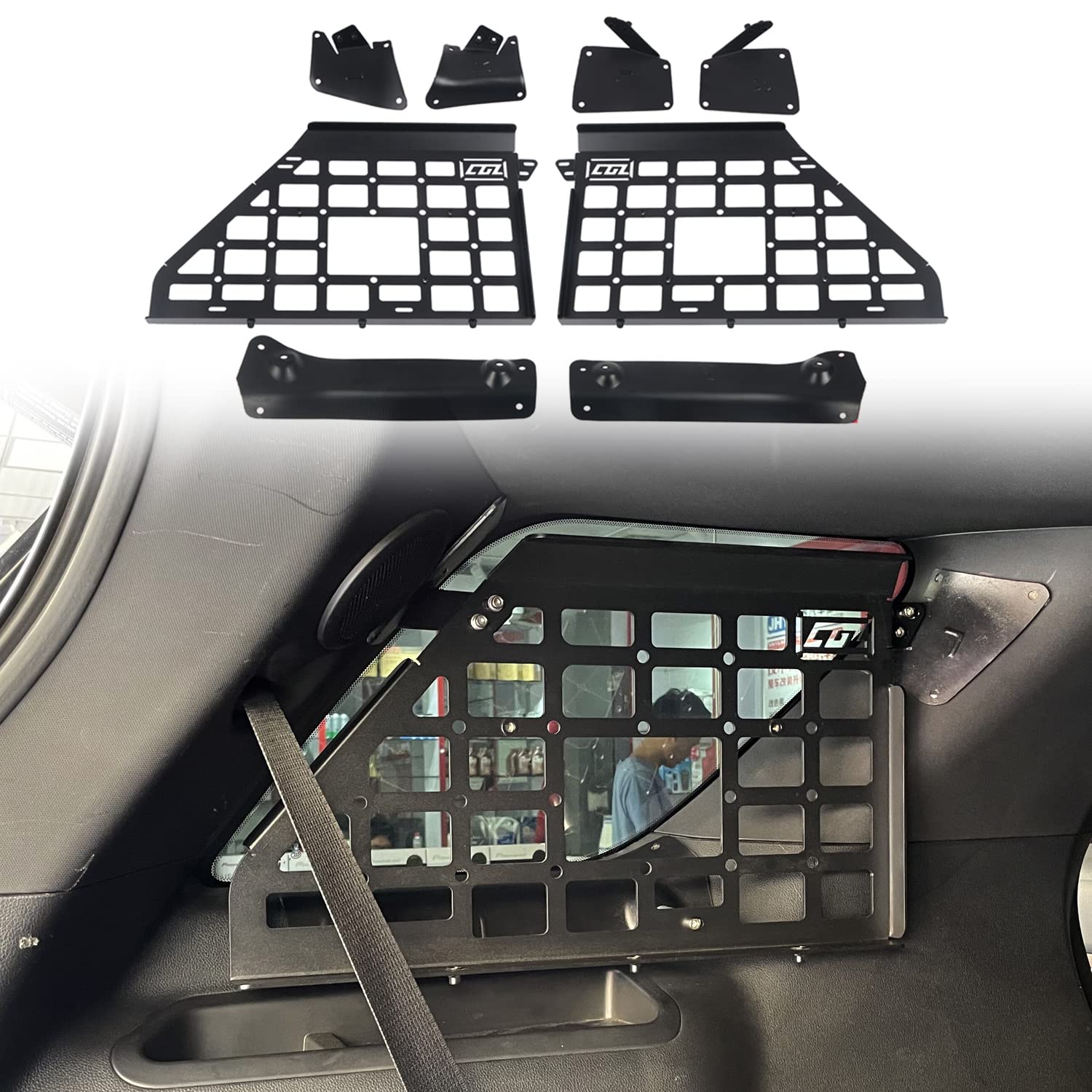 2011-2019 Ford Explorer Modular MOLLE Panel Storage System - Aluminum Alloy Trunk Organizer & Interior Luggage Carrier (Side Panels) | Perfect for Road Trips, Camping Gear & Off-Road Adventure Accessories