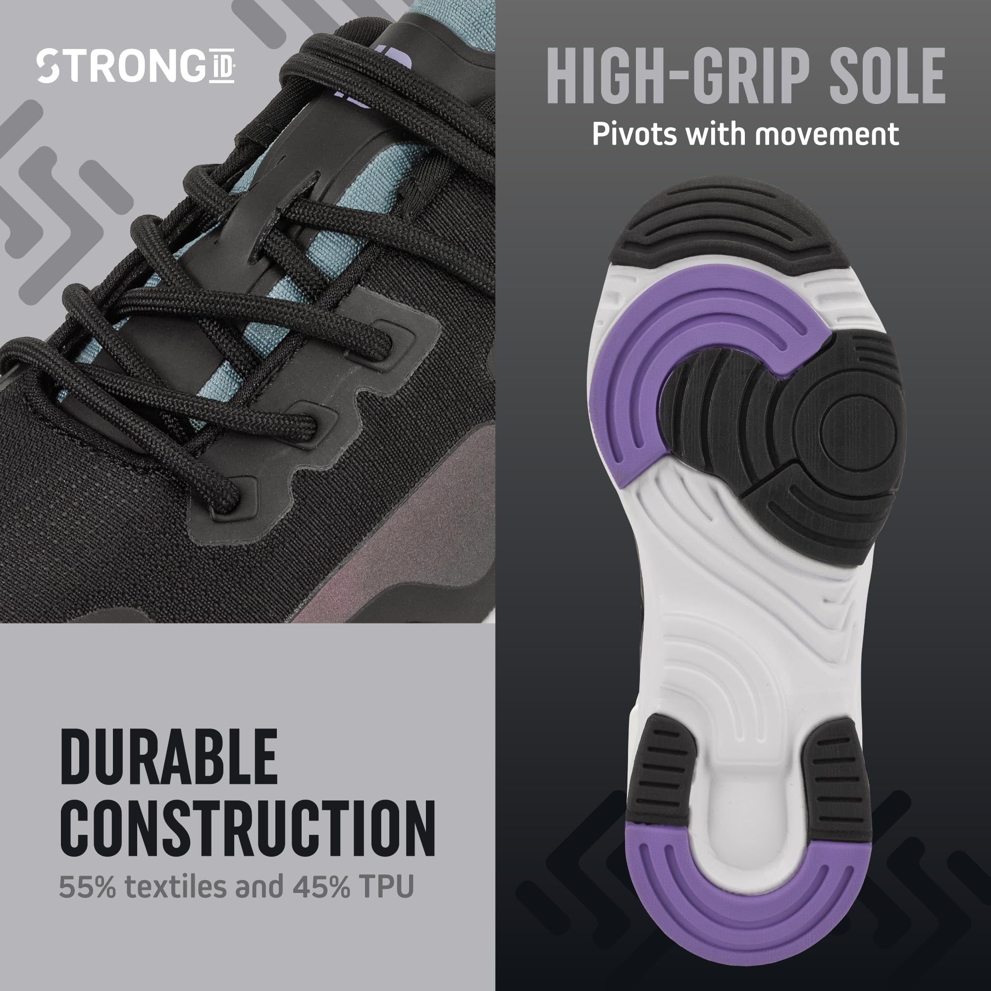 Women's Strong iD Low-Top Athletic Sneakers - Lightweight Workout Shoes for Running, Gym & Training | Perfect for CrossFit, HIIT & Daily Wear
