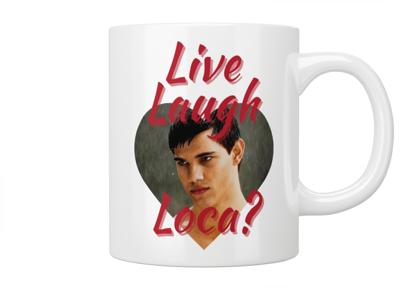Twilight Movie Inspired 'Live Laugh Loca' Coffee Mug - Perfect for Twilight Fans, Gifts, and Vampire-Themed Parties
