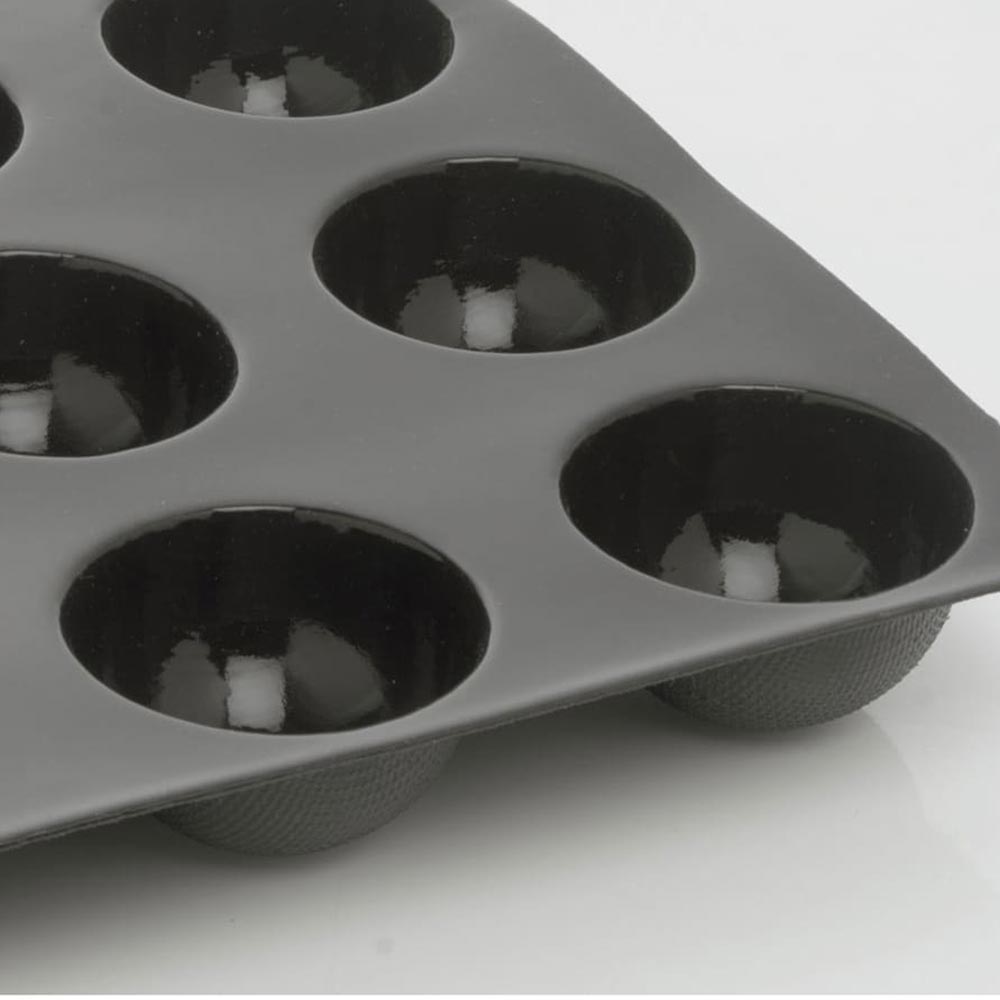 Flexipan Hemispheres X 24 - 80mm Silicone Baking Molds for Professional Chefs & Home Bakers - Perfect for Chocolate, Jelly, Ice Cream & Dessert Making