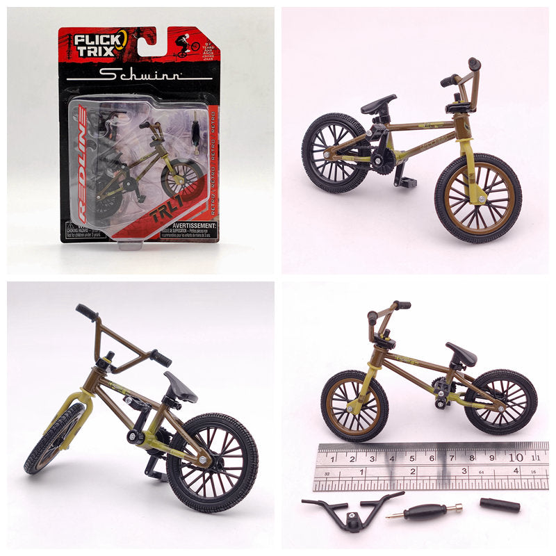 Premium Finger Bike FLICK TRIX Mini BMX Diecast Model Toy - Collectible Miniature Bicycle for Kids & Adults - Perfect for Office Desk Decor, Stress Relief, and Gift Giving