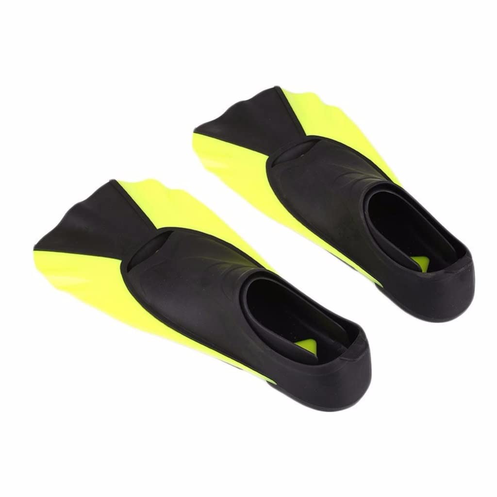HTKLCZ Kids Short Swim Fins - Snorkeling & Diving Training Flippers, Portable Frog Shoes for Swimming Practice | Perfect for Pool, Beach & Ocean Water Activities