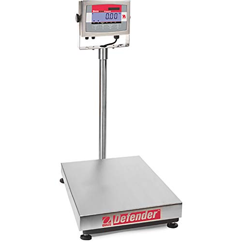 Ohaus D32XW30VR 60lb x 0.01lb Precision Bench Scale - Digital Weighing Scale for Shipping, Packaging, Food Portioning & Laboratory Use
