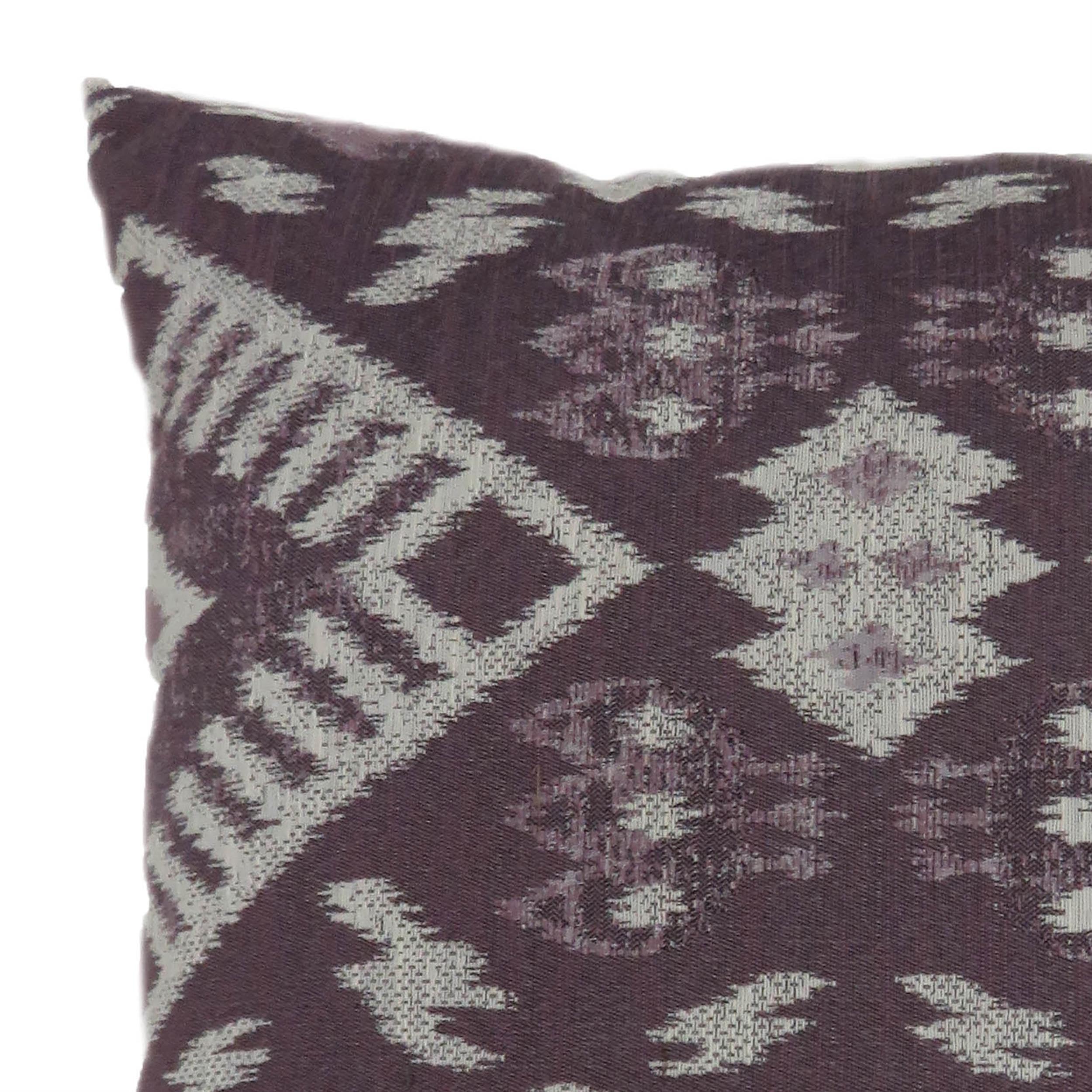 Furniture of America Sorsha Fabric Large Throw Pillow in Purple (Set of 2) - Soft Decorative Cushions for Sofa, Bed & Living Room - Home Decor Accent Pillows for Comfort & Style