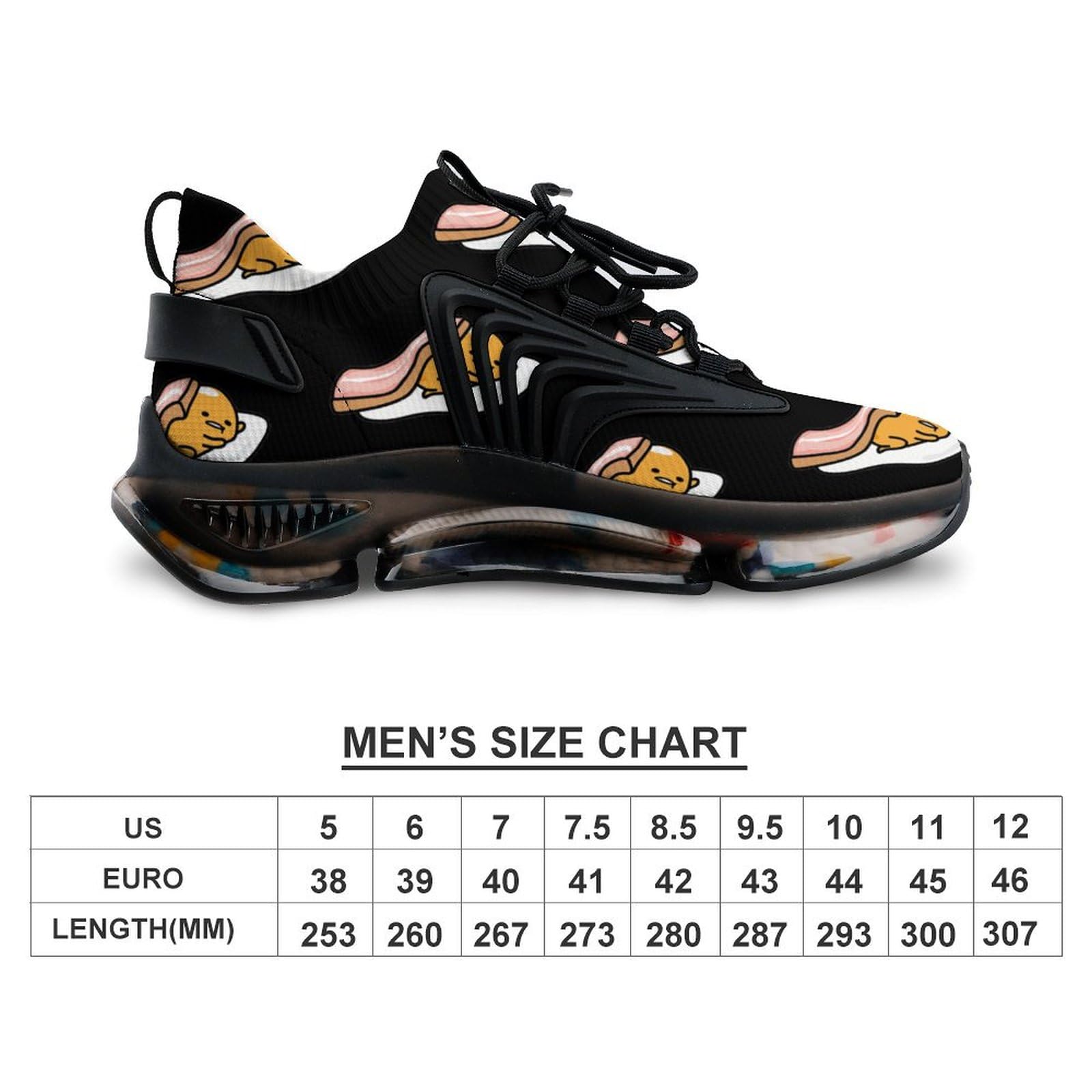 Bacon Slice Men's Lightweight Running Shoes - Breathable Athletic Sneakers for Gym, Hiking & Outdoor Sports | Comfortable Workout Shoes for Jogging & Fitness