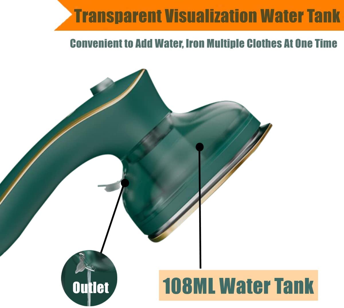Professional Micro Steam Iron - Portable Mini Travel Iron for Clothes, Handheld Garment Steamer for Home & Travel | Perfect for Business Trips, Wrinkles Removal & Quick Outfit Refresh