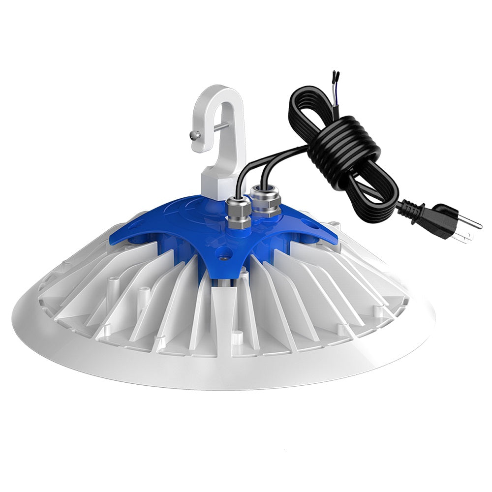 Konlite Round UFO LED Bay Light - 100W, 15,000 Lumens, 5000K Daylight White, 120-277V, Replaces 250W Metal Halide - Perfect for Warehouses, Garages & Industrial Lighting