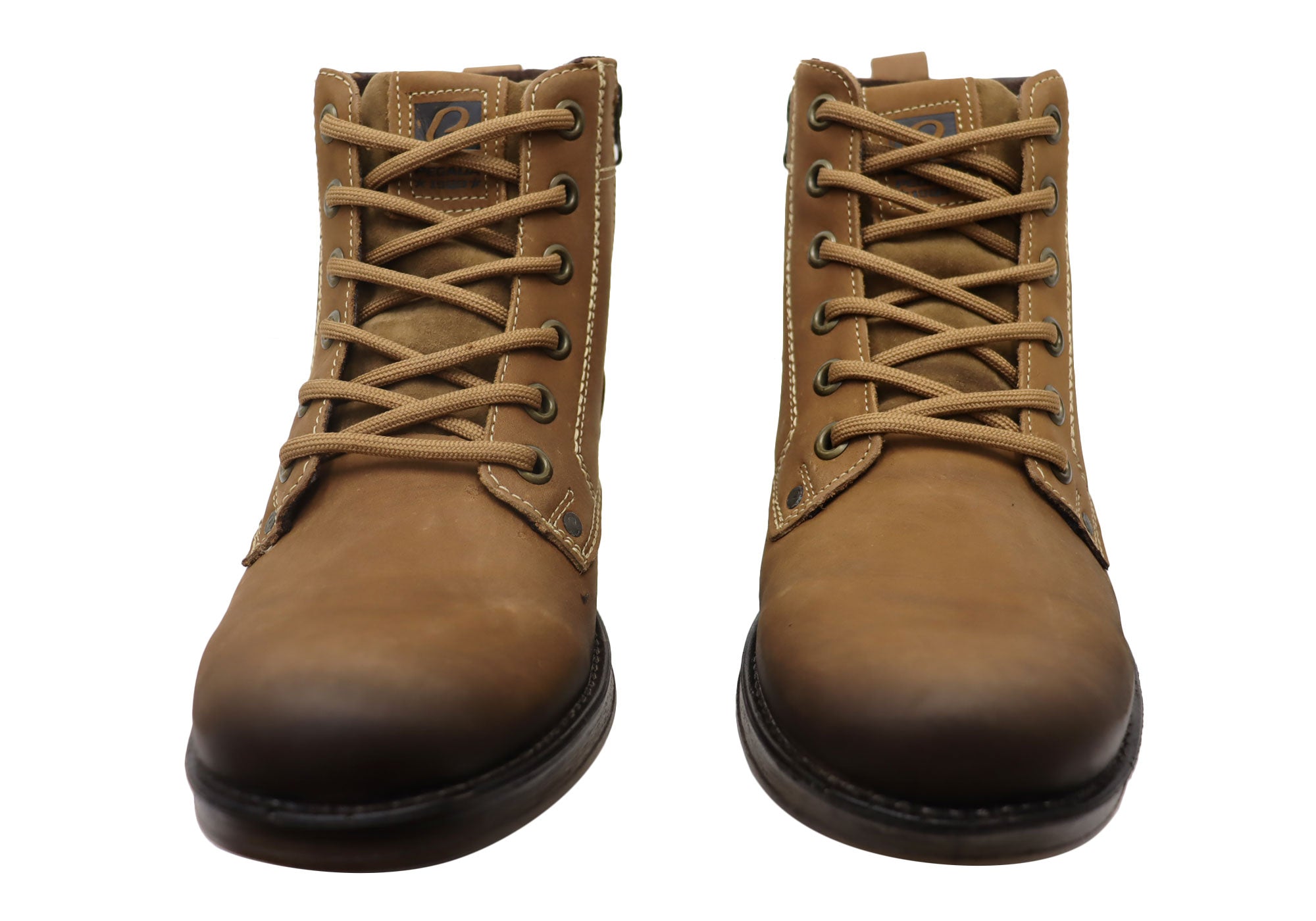 Brazen Men's Comfortable Leather Boots - Handmade in Brazil - Durable & Stylish for Outdoor Work, Hiking & Casual Wear
