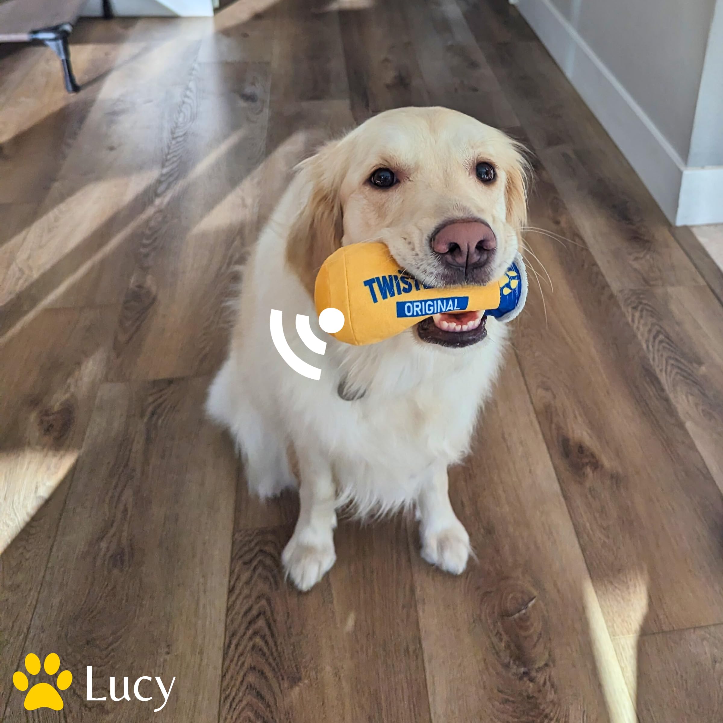Twisted Tail Plush Dog Toy - Funny Beer Bottle Shaped Chew Toy for Dogs | Durable & Safe Pet Chewing Toy for Playtime & Training | Perfect for Puppies & Adult Dogs
