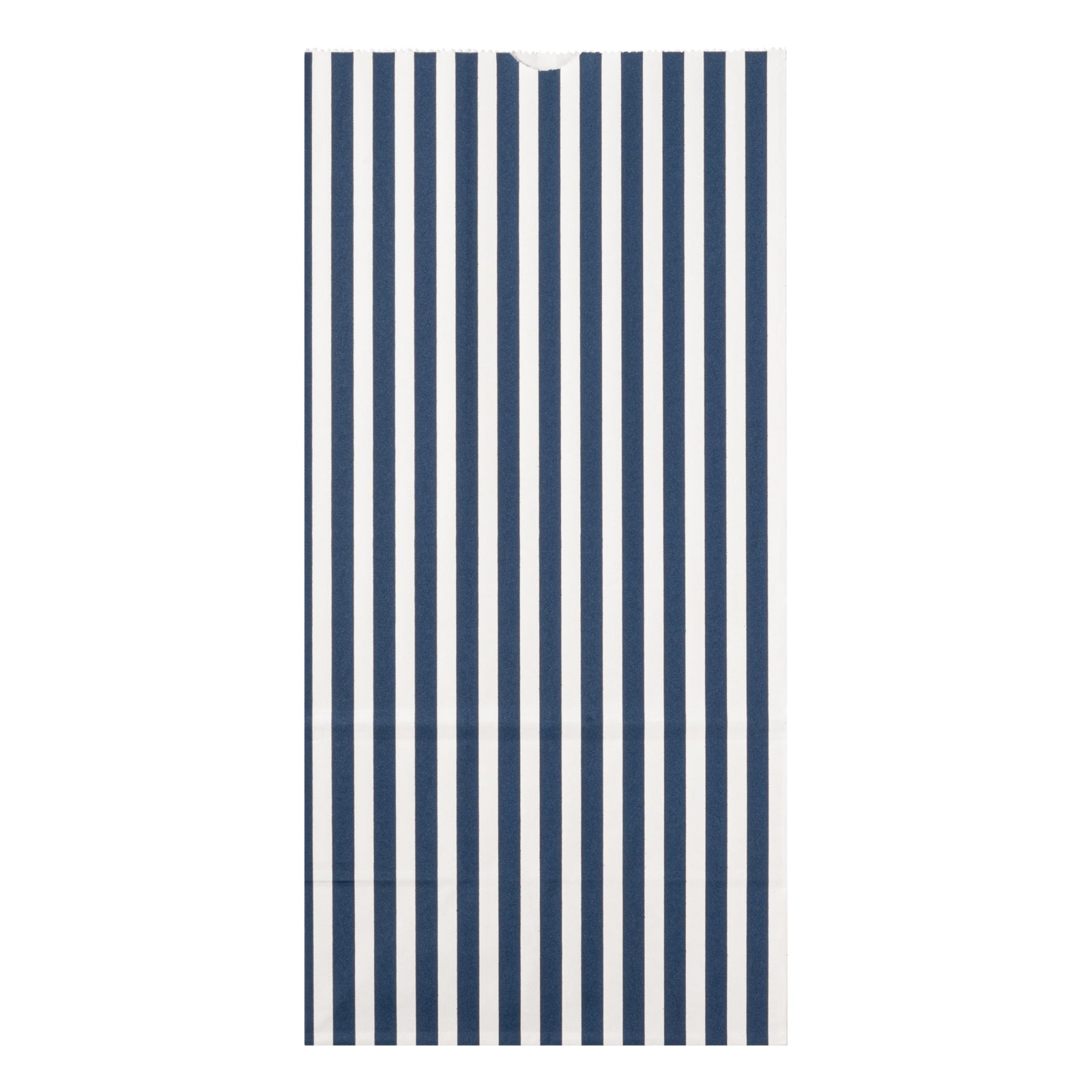 Premium Blue and White Striped Paper Bags - 8 lb Capacity, 6 x 4 x 11.75 Inches (100 Count) - Perfect for Retail Packaging, Gift Bags & Party Favors
