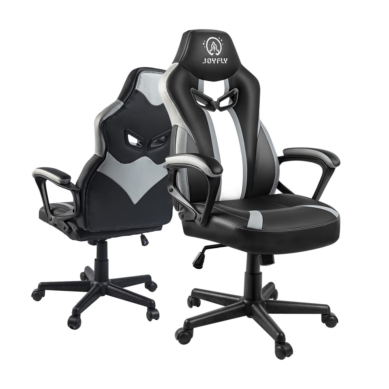 JOYFLY Ergonomic Gaming Chair for Adults - High Back PC Computer Chair with Adjustable Lumbar Support - Perfect for Esports, Office Work & Home Gaming Setup (Black)