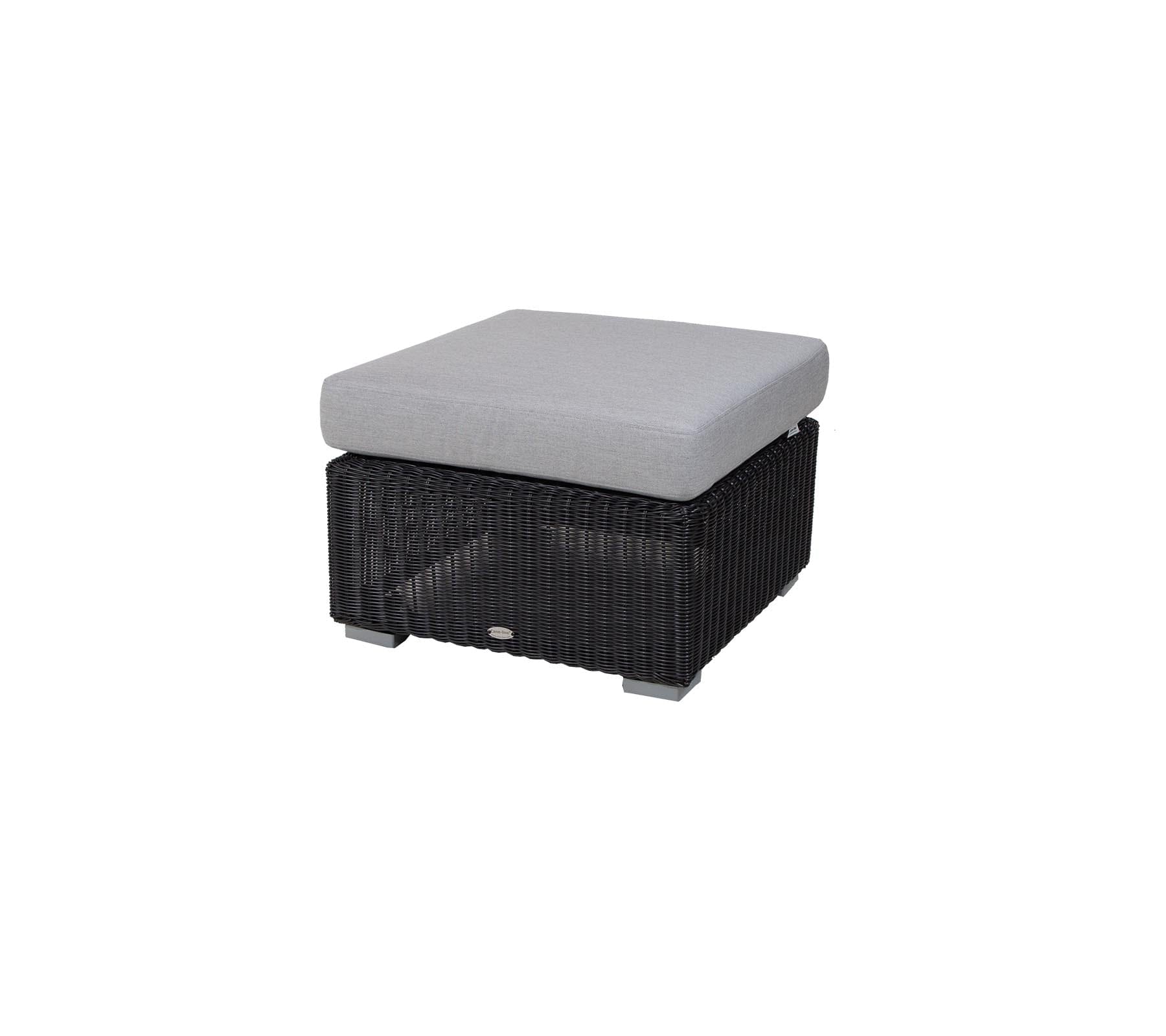 Chester Woven Outdoor Footstool Coffee Table - Stylish & Durable for Patio, Garden, and Poolside Relaxation