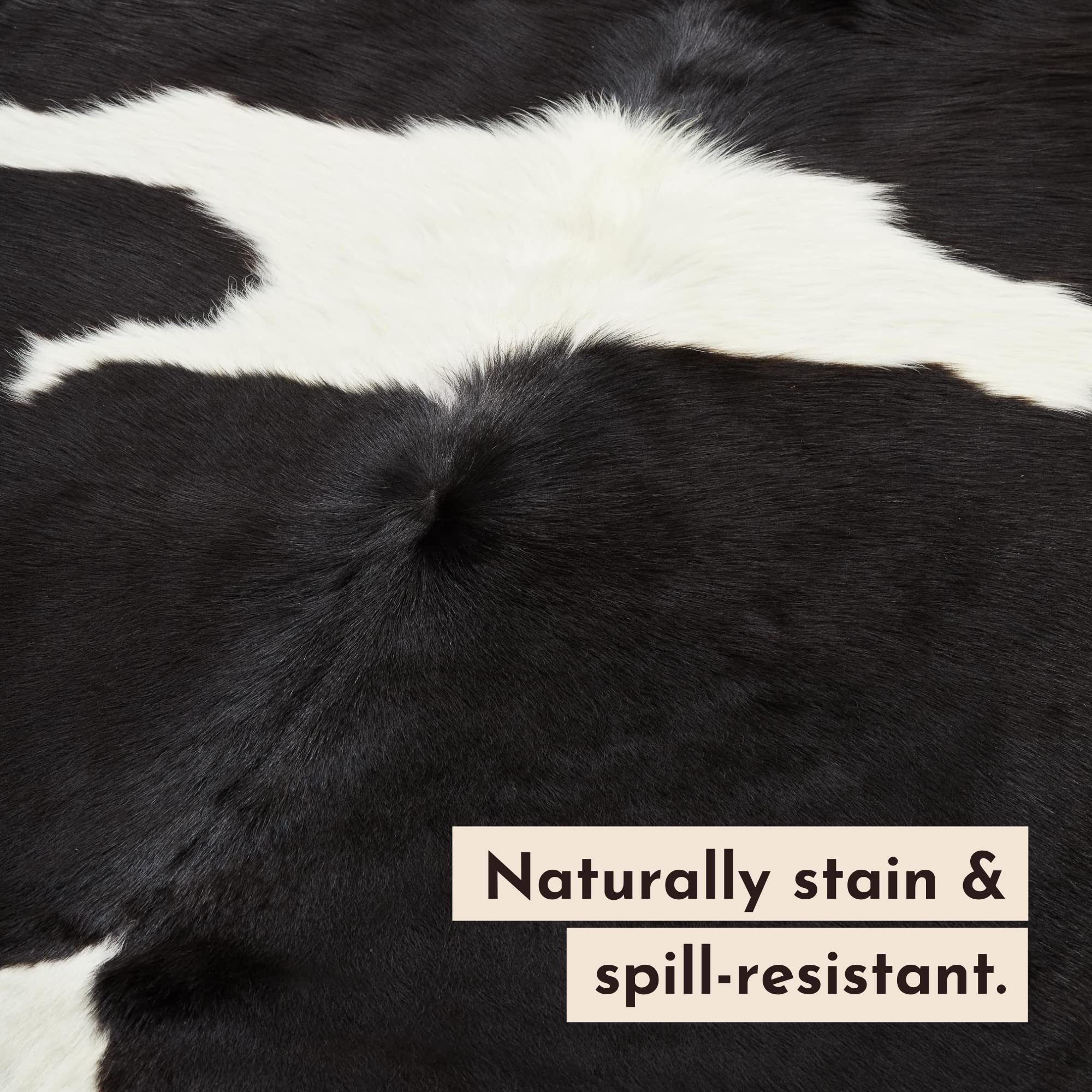 Premium Black and White Cowhide Rug - Handcrafted Grade A Natural Cowhide, Sustainably Sourced & Durable - Extra Large 7.5 x 6.5 ft - Perfect for Living Room, Bedroom, or Office Decor
