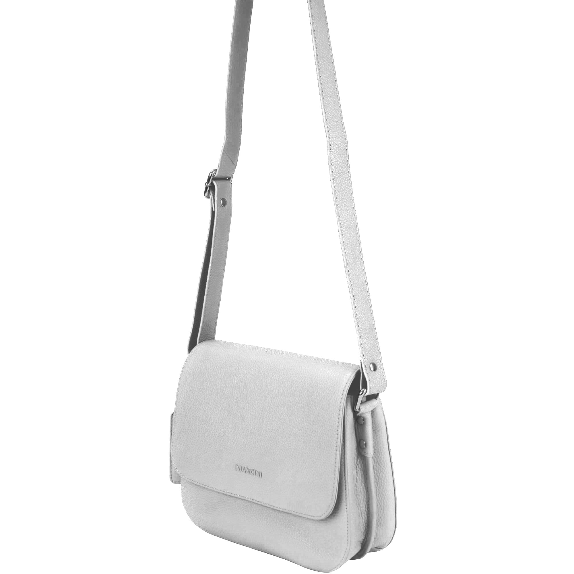 Mancini Pebbled Leather Alison Crossbody Handbag for Women - Stylish & Durable Everyday Purse for Work, Travel & Shopping