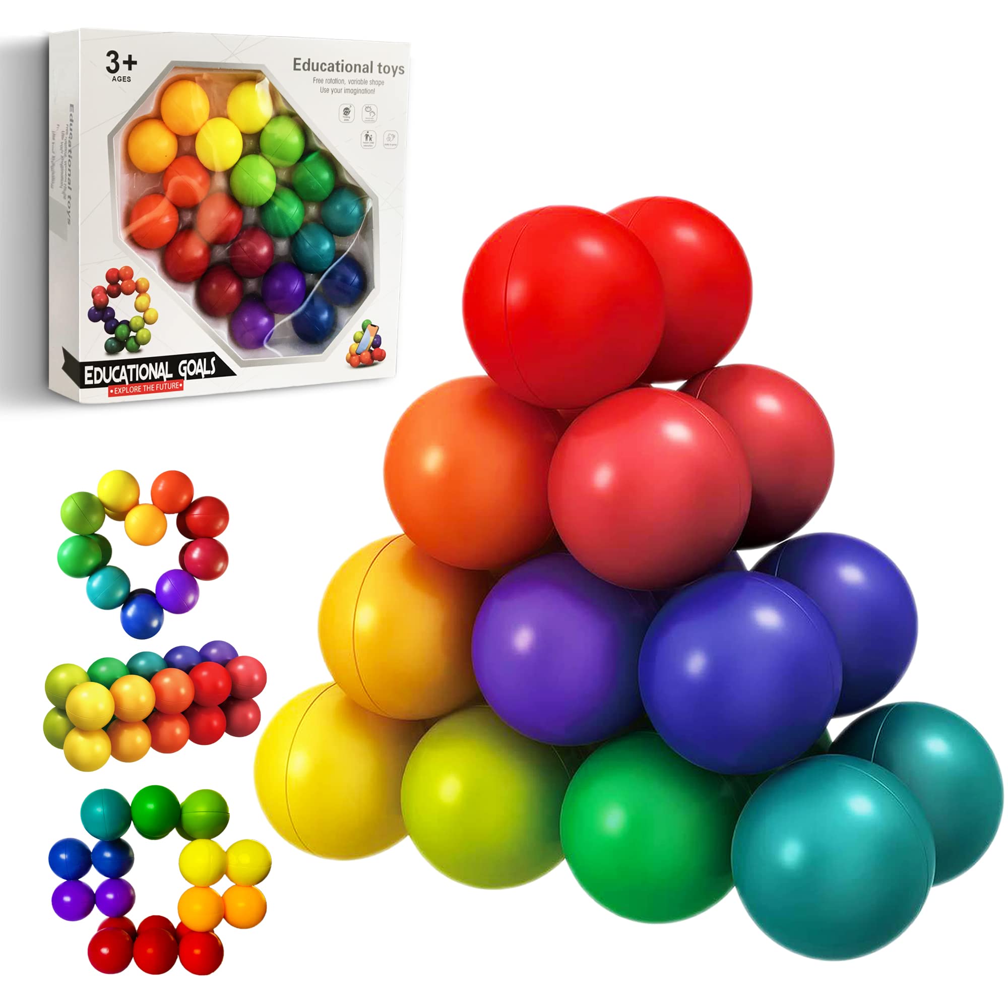 Dr.Kbder Educational Sensory Fidget Toys - Montessori Puzzle Balls for Kids Ages 2-14 | Autism Learning Tools, Stress Relief & Focus Aid for Classroom, Home Play & Therapy Sessions