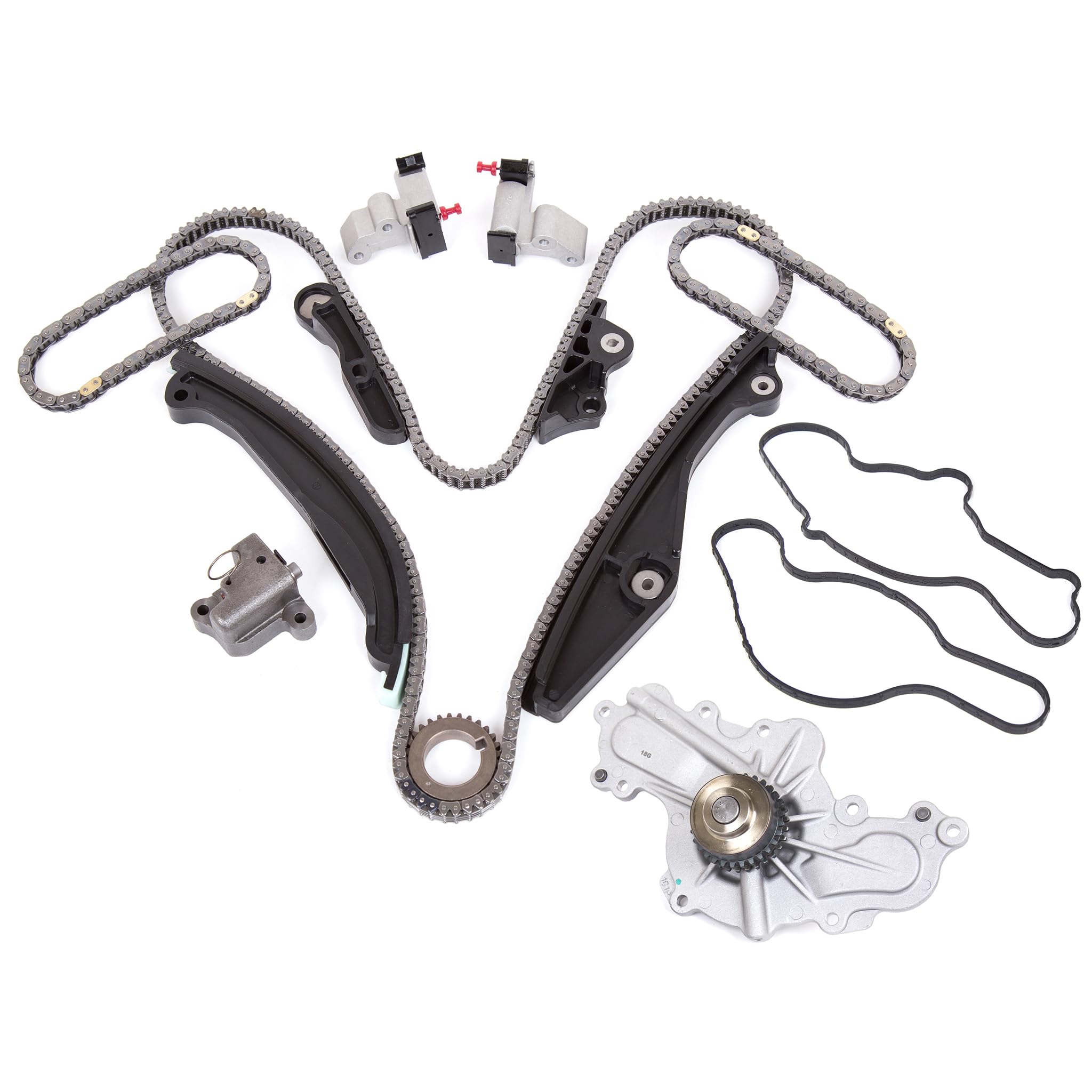 DG-0664403952 Timing Chain Kit with Water Pump - Compatible with 2007-2011 Ford, Mercury 3.5L, Lincoln & Mazda 3.7L Engines - Perfect Replacement for Engine Maintenance & Performance Upgrade