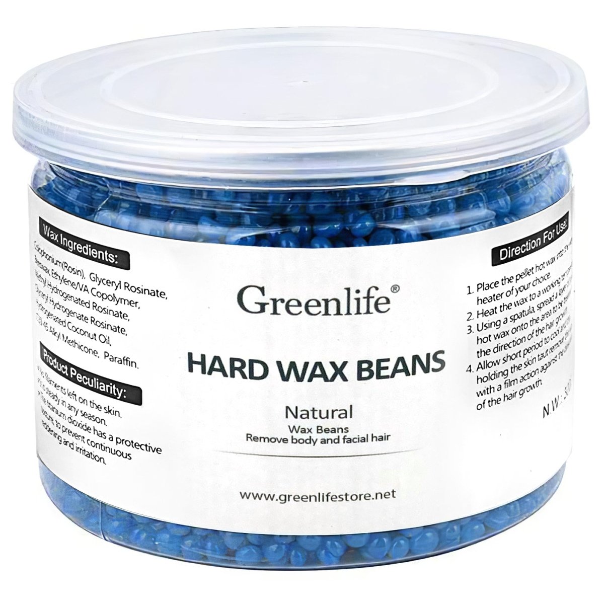 300g Hard Wax Beads for Hair Removal - Professional Canned Wax for Smooth Skin at Home & Salon | Ideal for Legs, Bikini, Face & Body Waxing