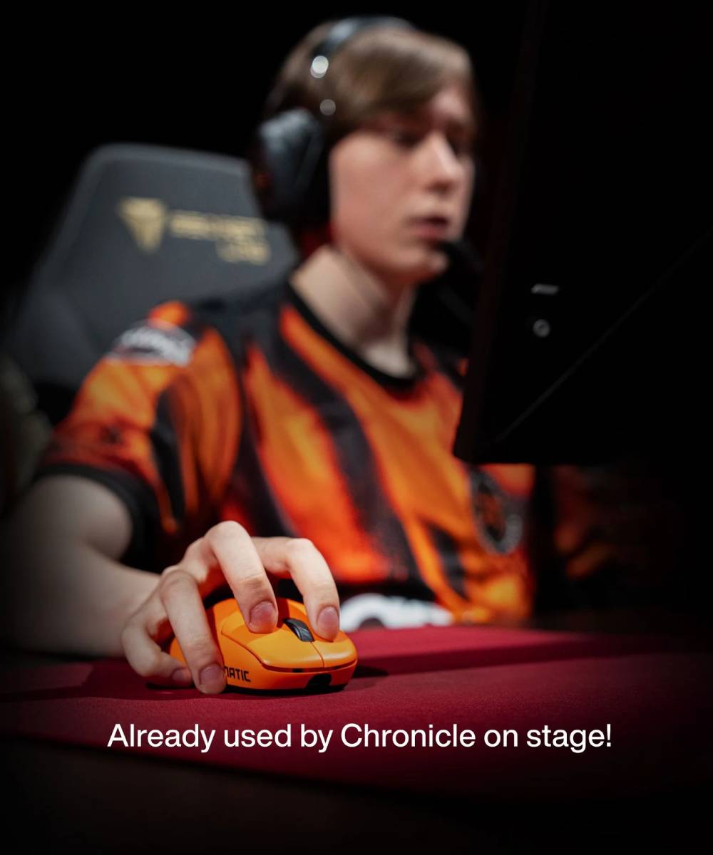 Lamzu Thorn Wireless Gaming Mouse - Fnatic X Lamzu Edition | Esports & Competitive Gaming | Lightweight Ergonomic Design for PC & Laptop