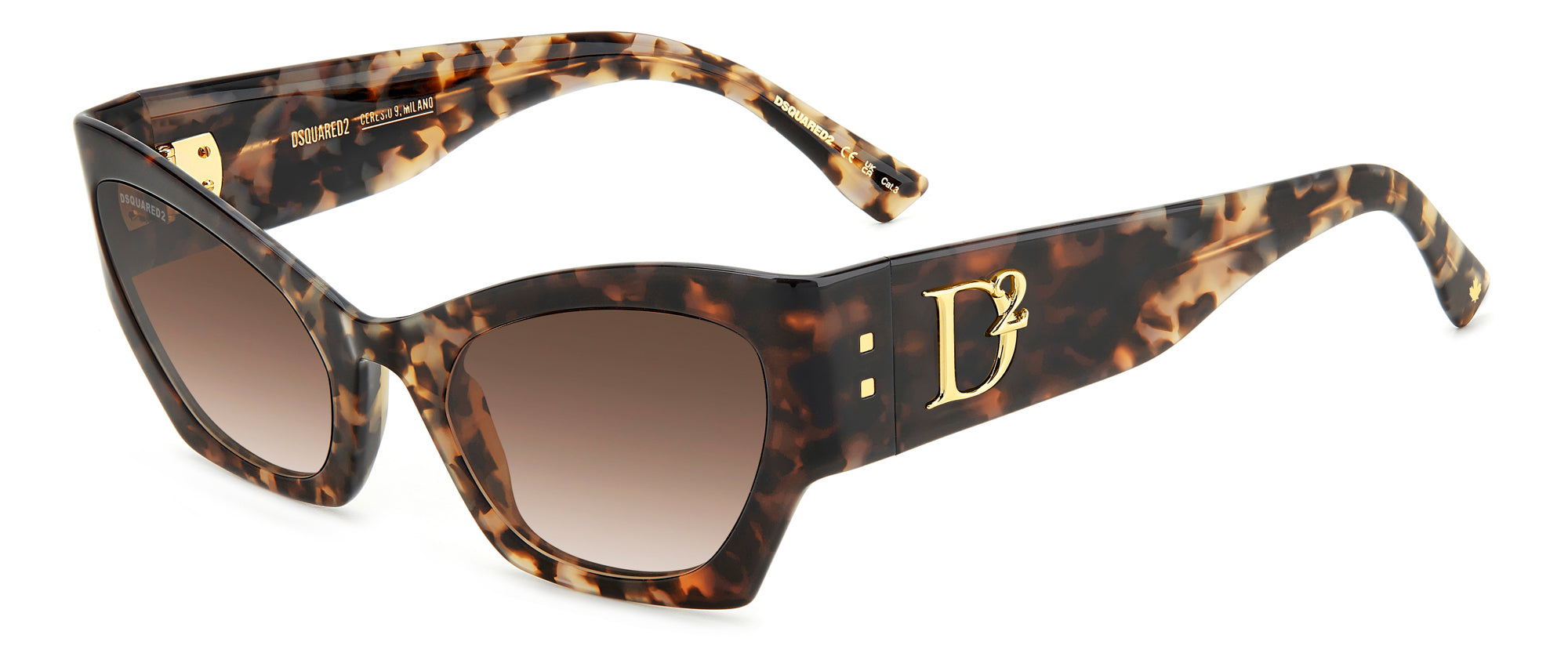 DSQUARED2 D2 0132/S Sunglasses - Polarized Aviator Style for Men & Women - Perfect for Driving, Travel & Outdoor Activities