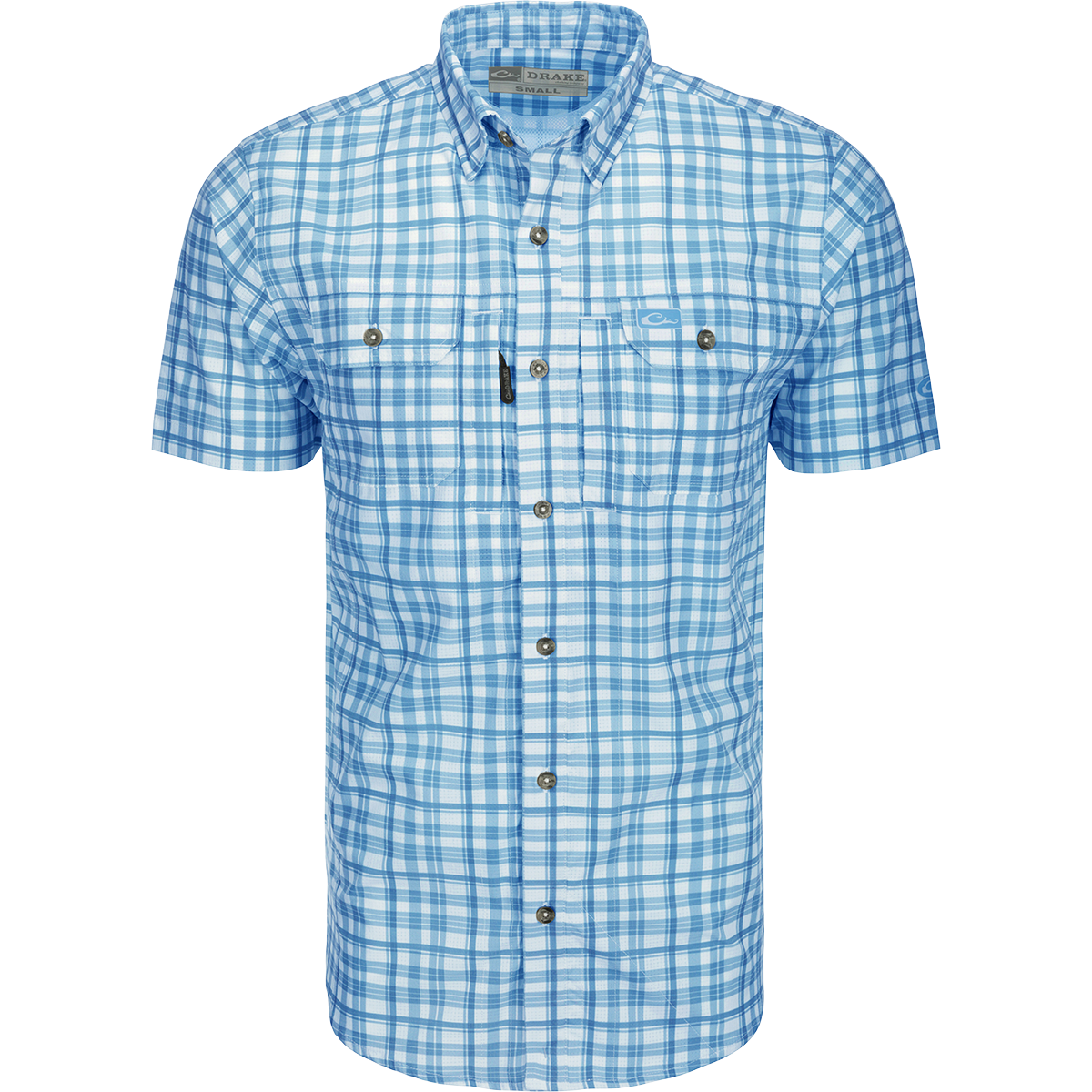 Hunter Creek Men's Plaid Short Sleeve Shirt - Casual Window Pane Checkered Button Down Top for Outdoor Activities, Work & Everyday Wear