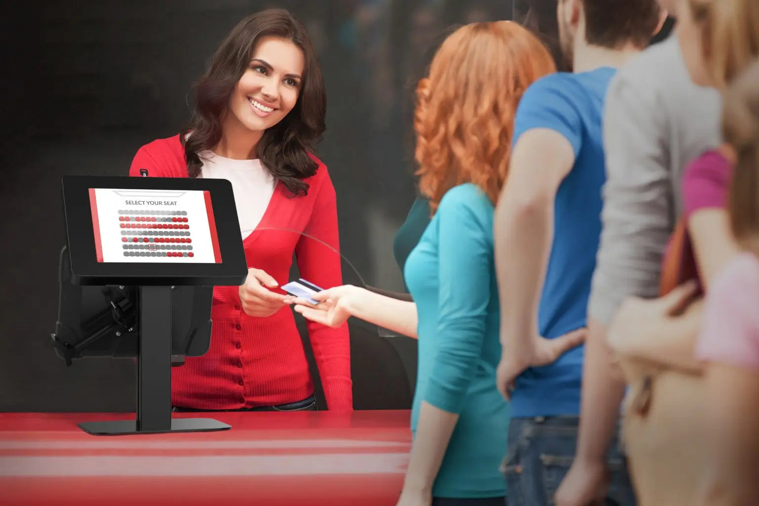 Adjustable Table Mount with Universal Security Holder & Enclosure - Perfect for Retail Stores, Offices & Home Use