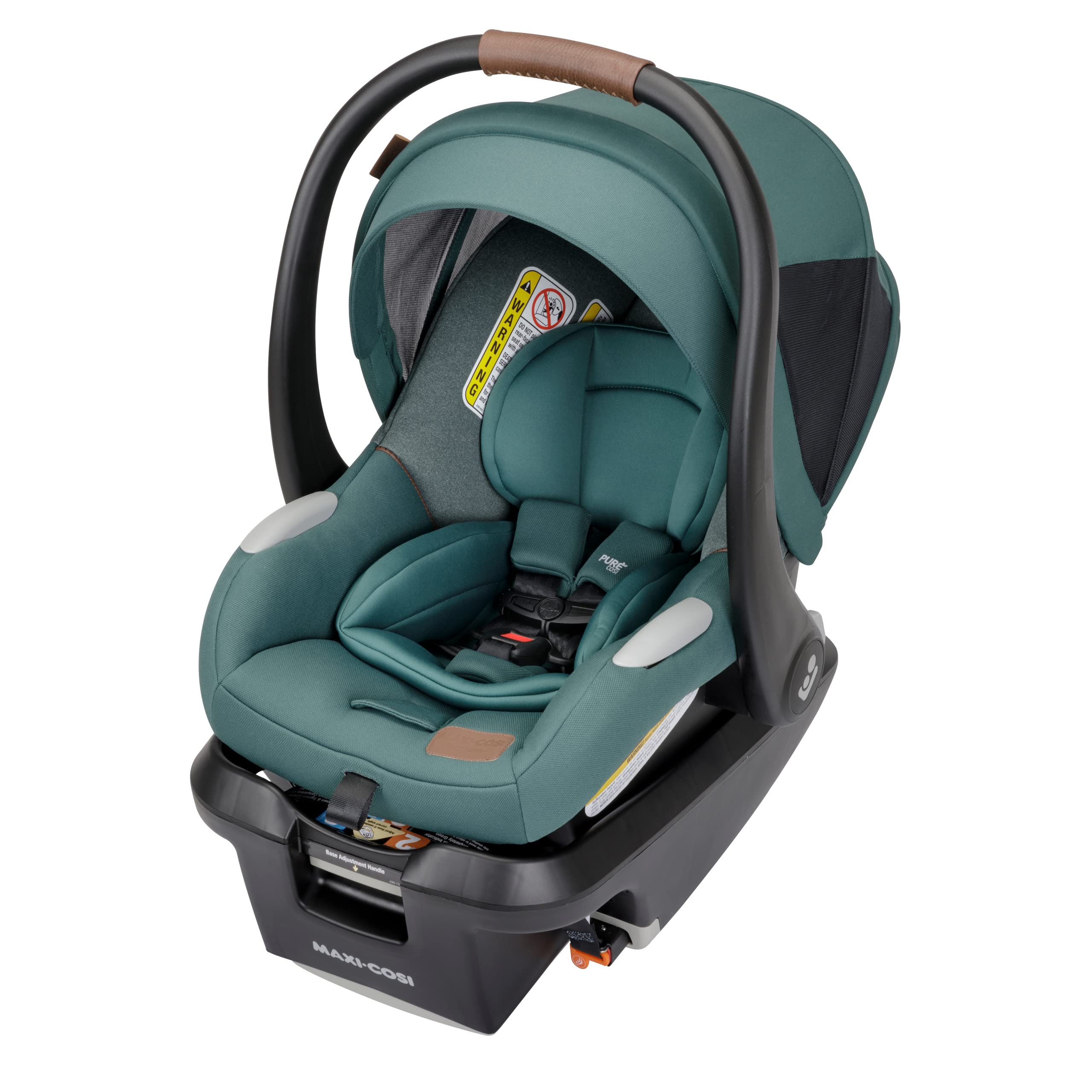 Maxi-Cosi Mico Luxe+ Infant Car Seat with Base | Lightweight & Versatile Baby Carrier | Safe & Comfortable for Newborns | Perfect for Travel, Daily Commutes & Family Outings | Essential Green