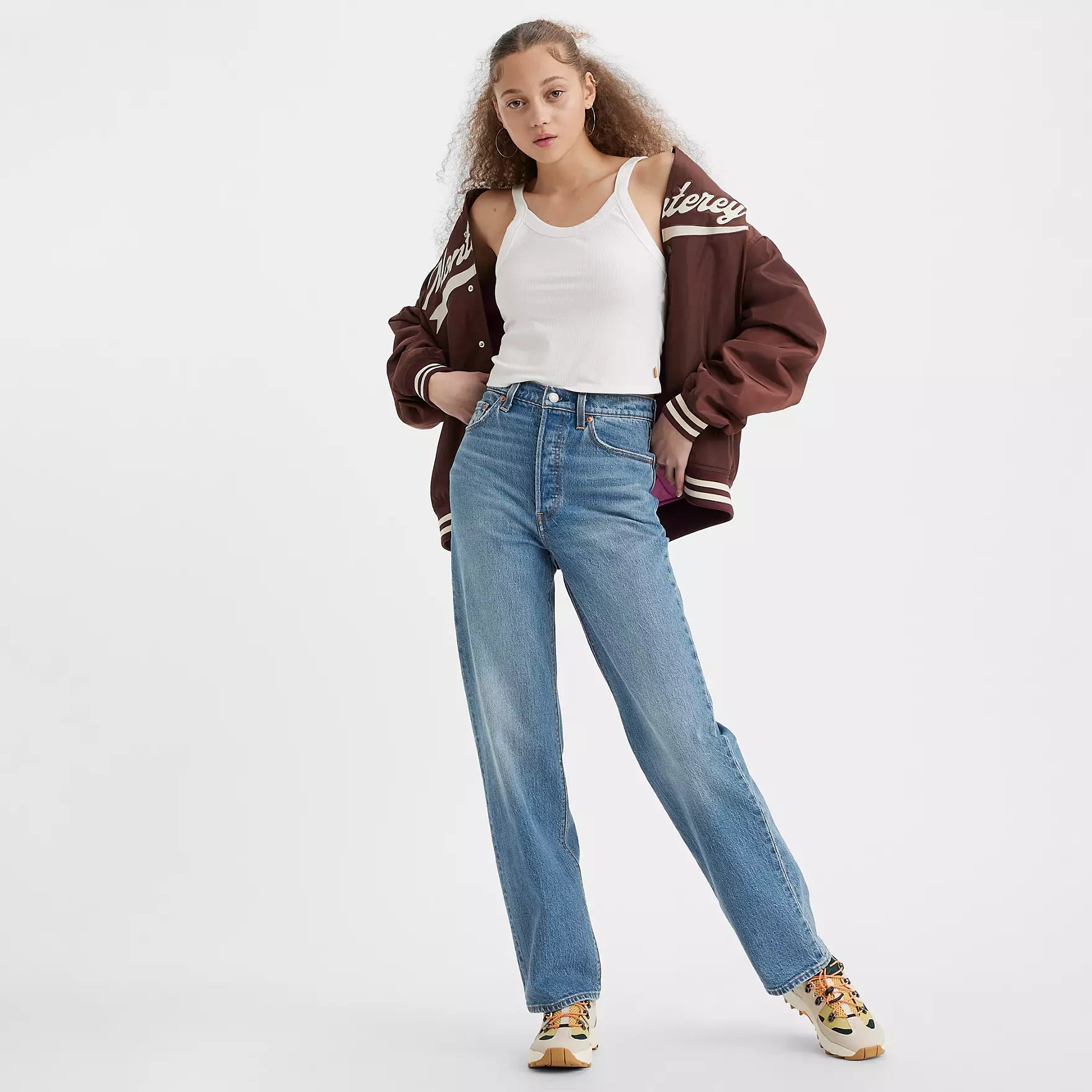 Levi's Ribcage Full Length Jeans for Women - High Waist Straight Leg Denim Pants | Perfect for Casual Wear, Office Outfits & Night Out